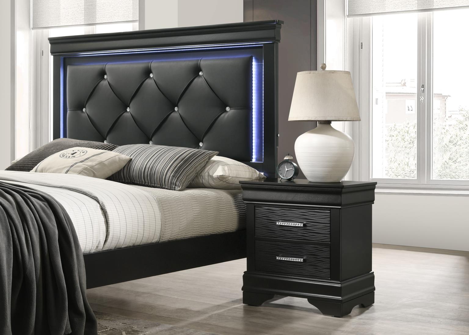 King Bed Frame - Dresser - Mirror - Chest - Nightstand — photo 9