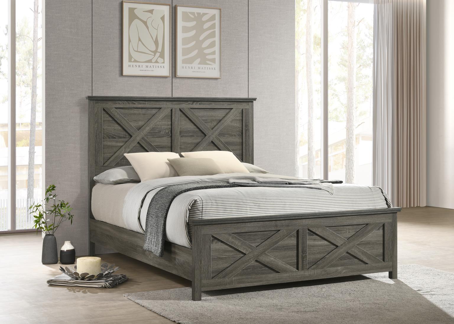 King Bed Frame - Dresser - Mirror - Chest - Nightstand — photo 5