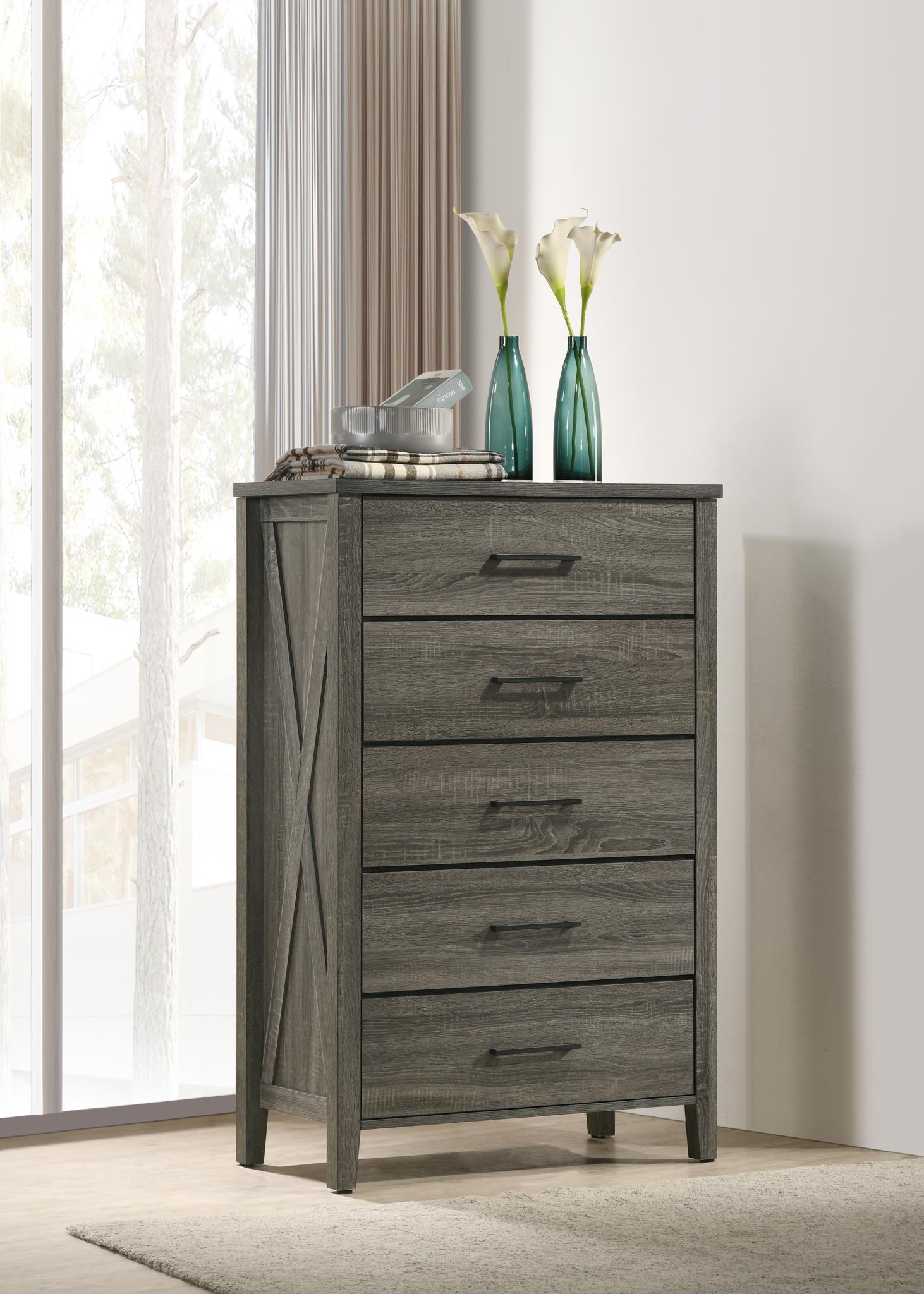 King Bed Frame - Dresser - Mirror - Chest - Nightstand — photo 7