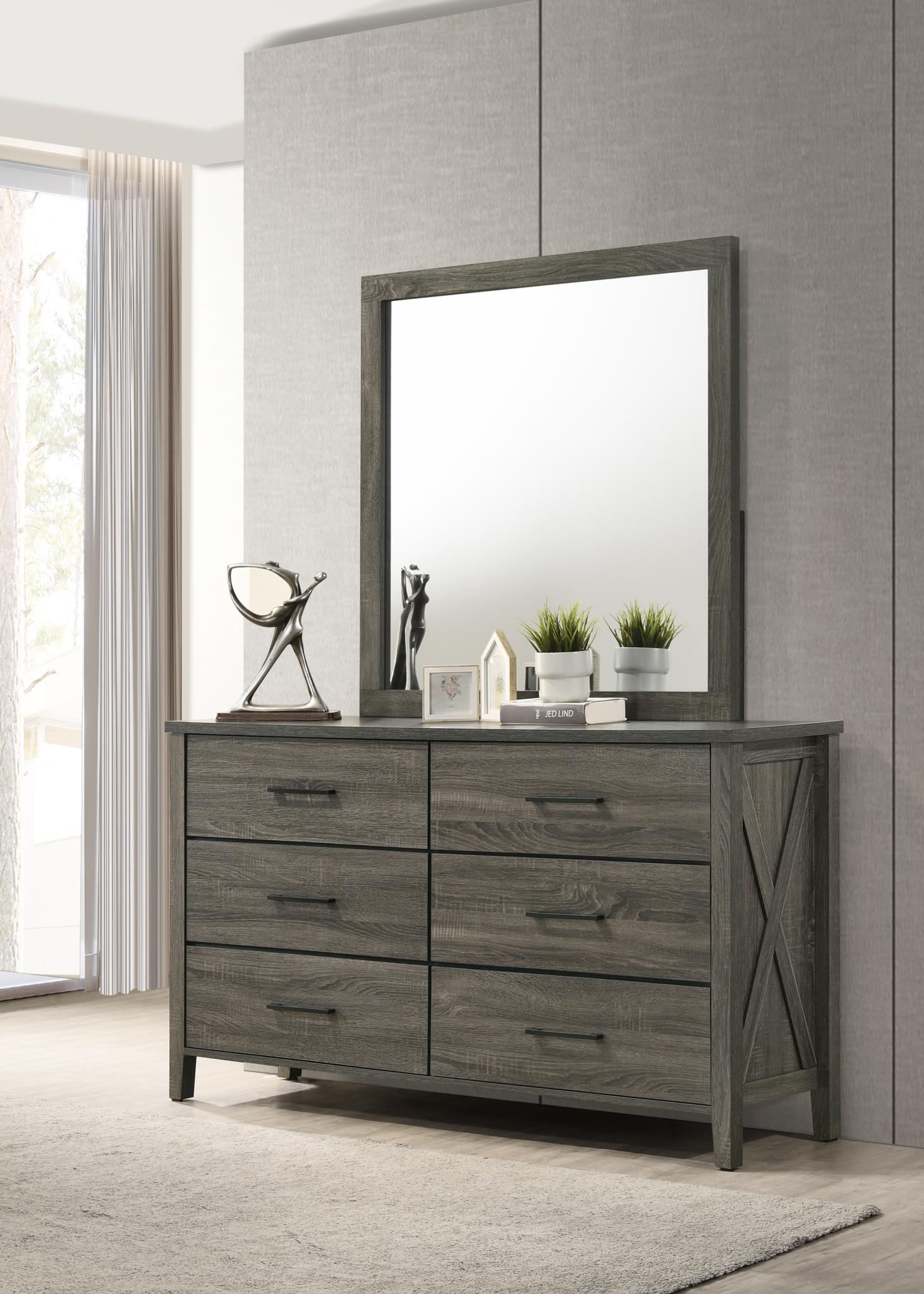 King Bed Frame - Dresser - Mirror - Chest - Nightstand — photo 6