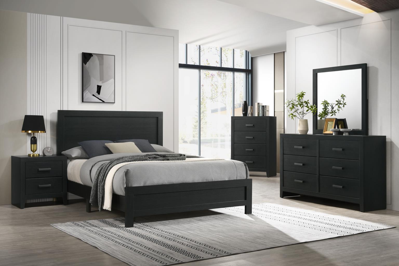 King Bed Frame - Dresser - Mirror - Chest - Nightstand