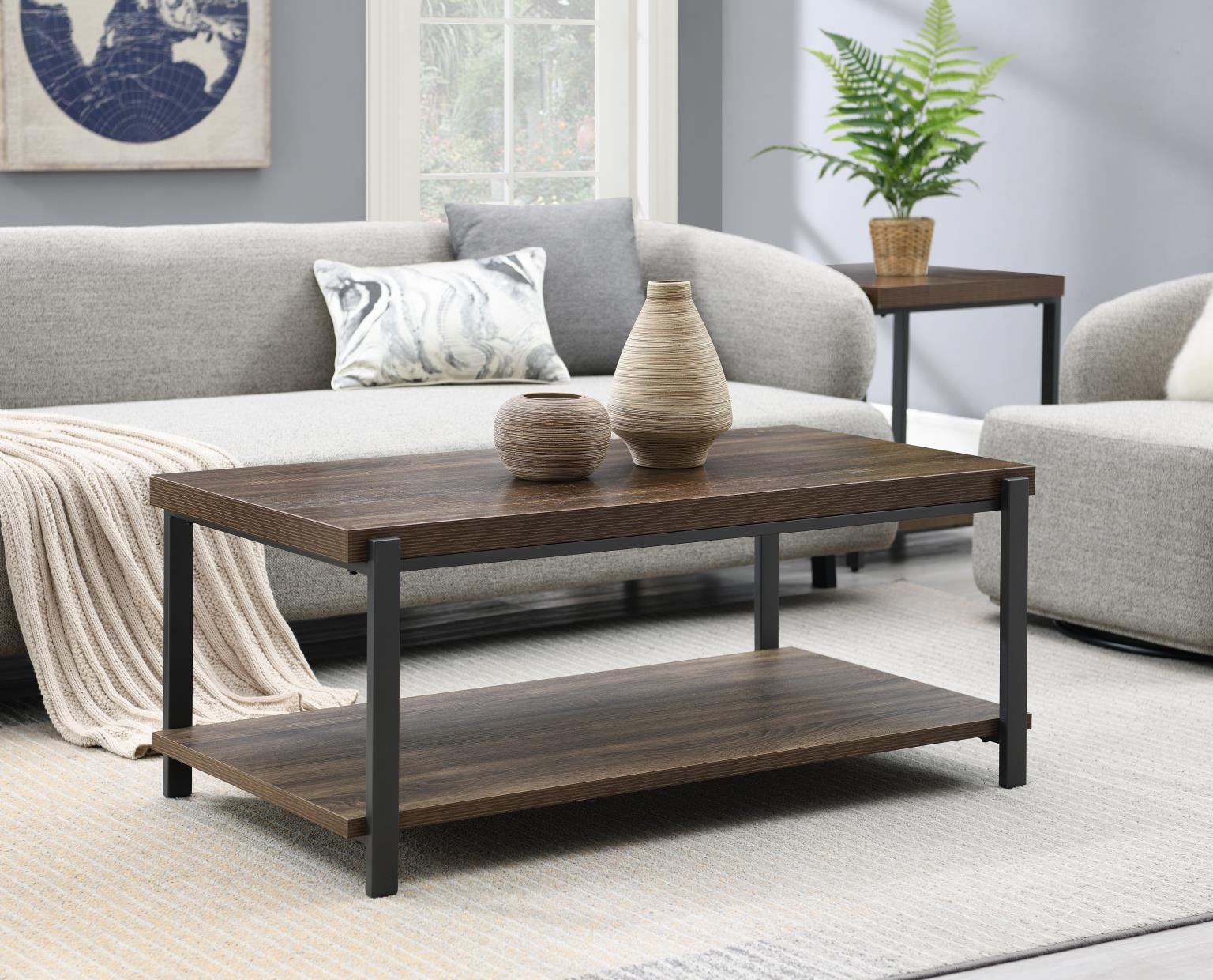 Gray Coffee Table & 2 End Table — photo 2