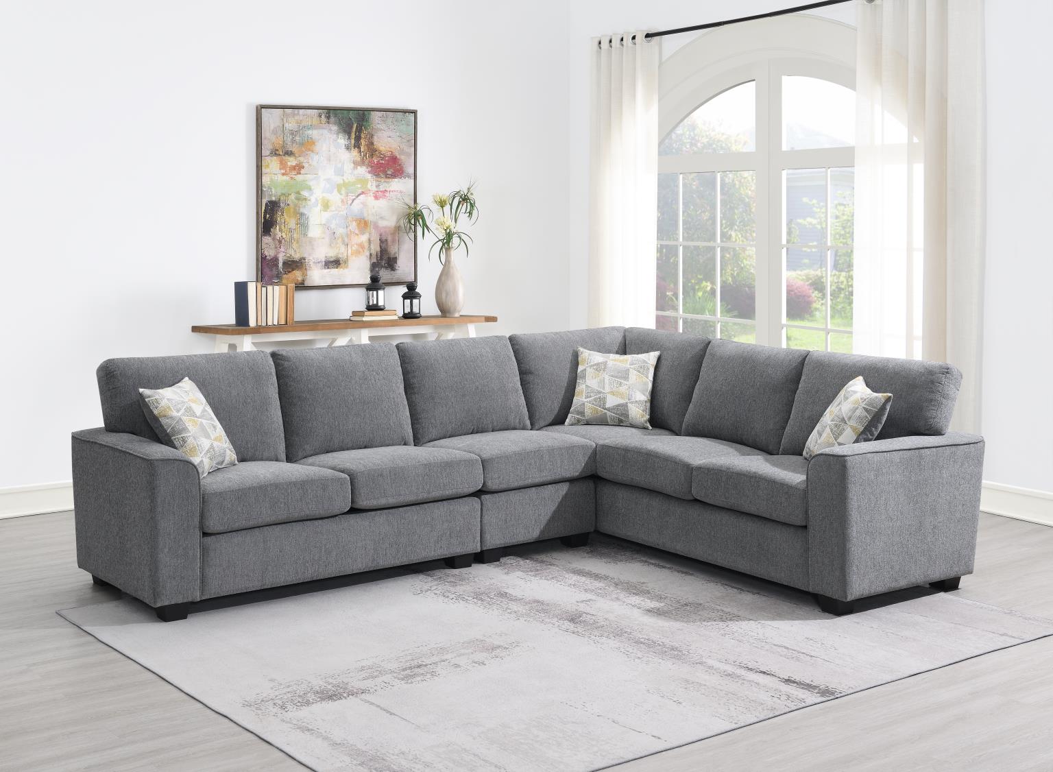 Gray 2 PC Sectional — photo 2