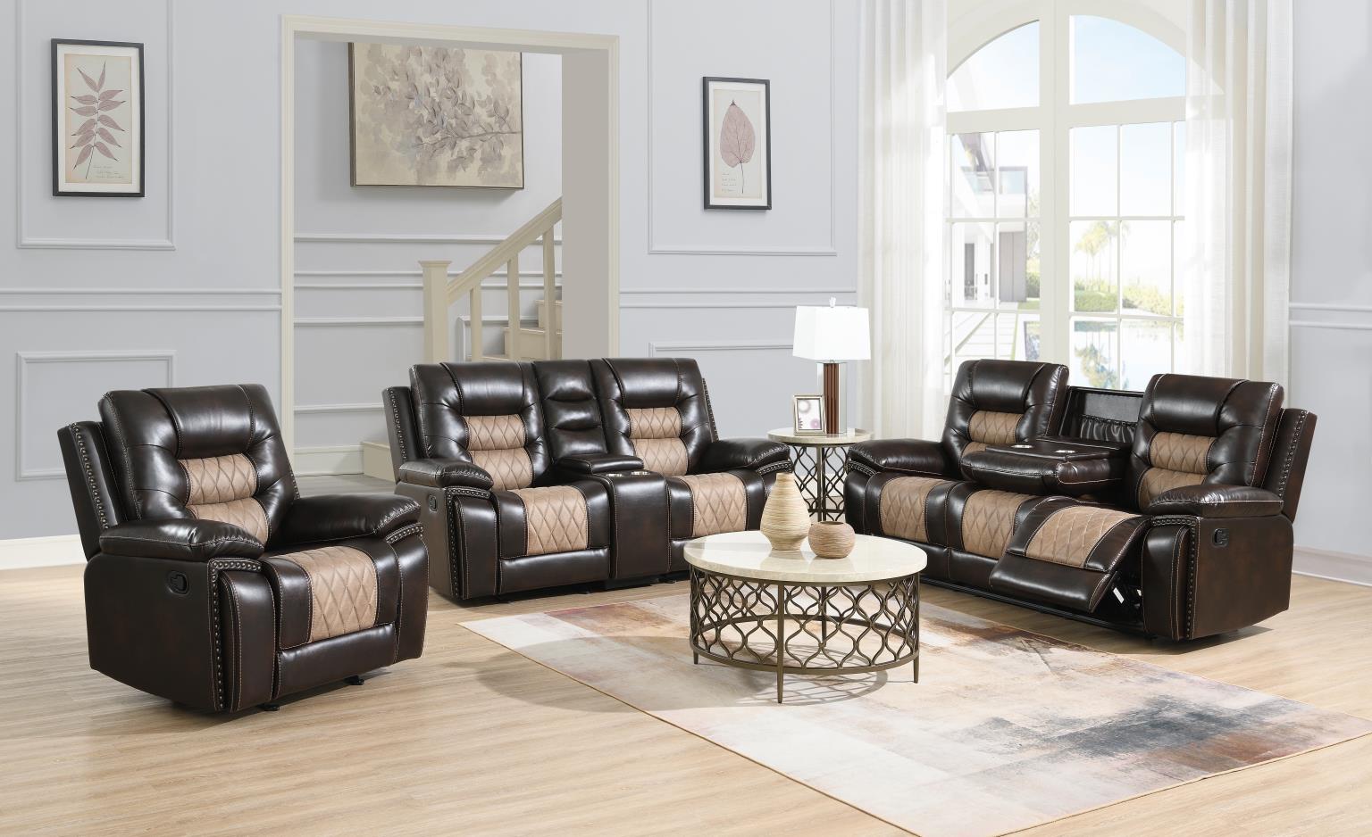 Reclining Sofa-Reclining Loveseat-Reclining Chair