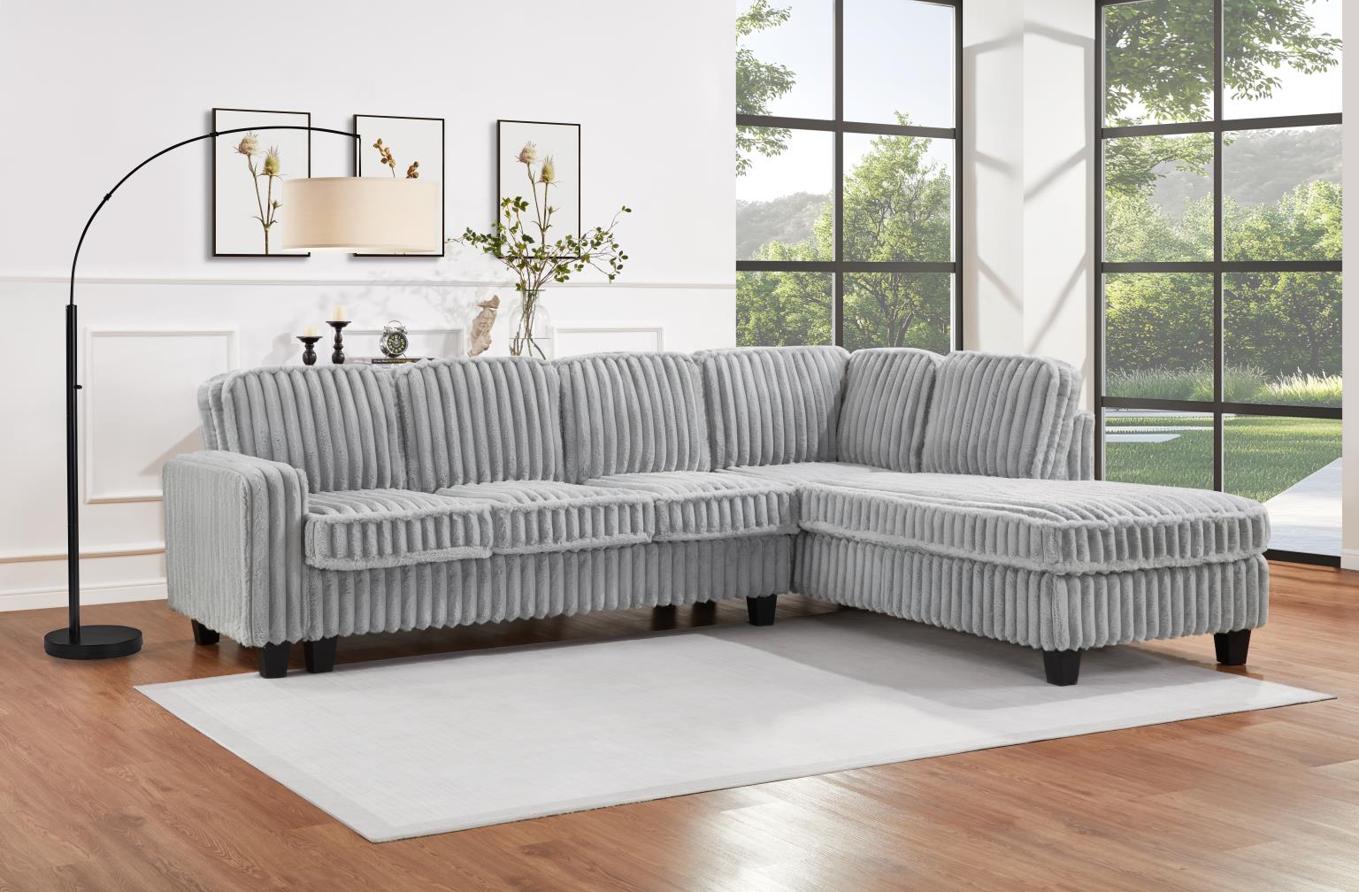 Gray Corduroy