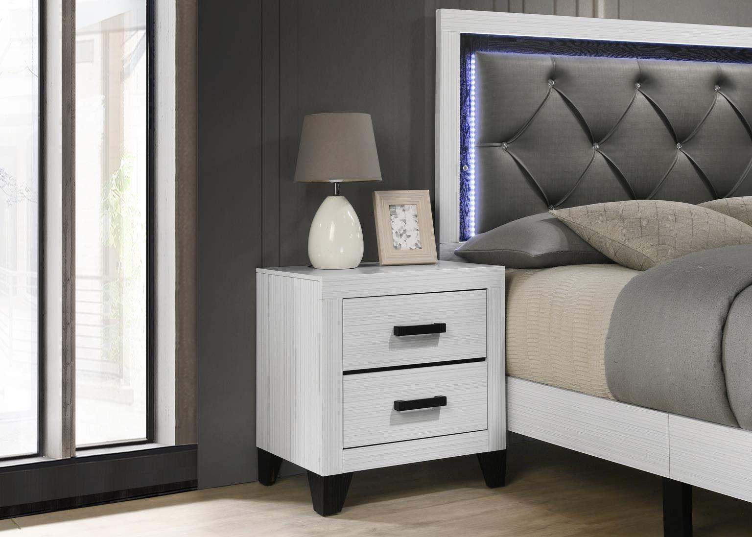 King Bed Frame - Dresser - Mirror - Chest - Nightstand — photo 6