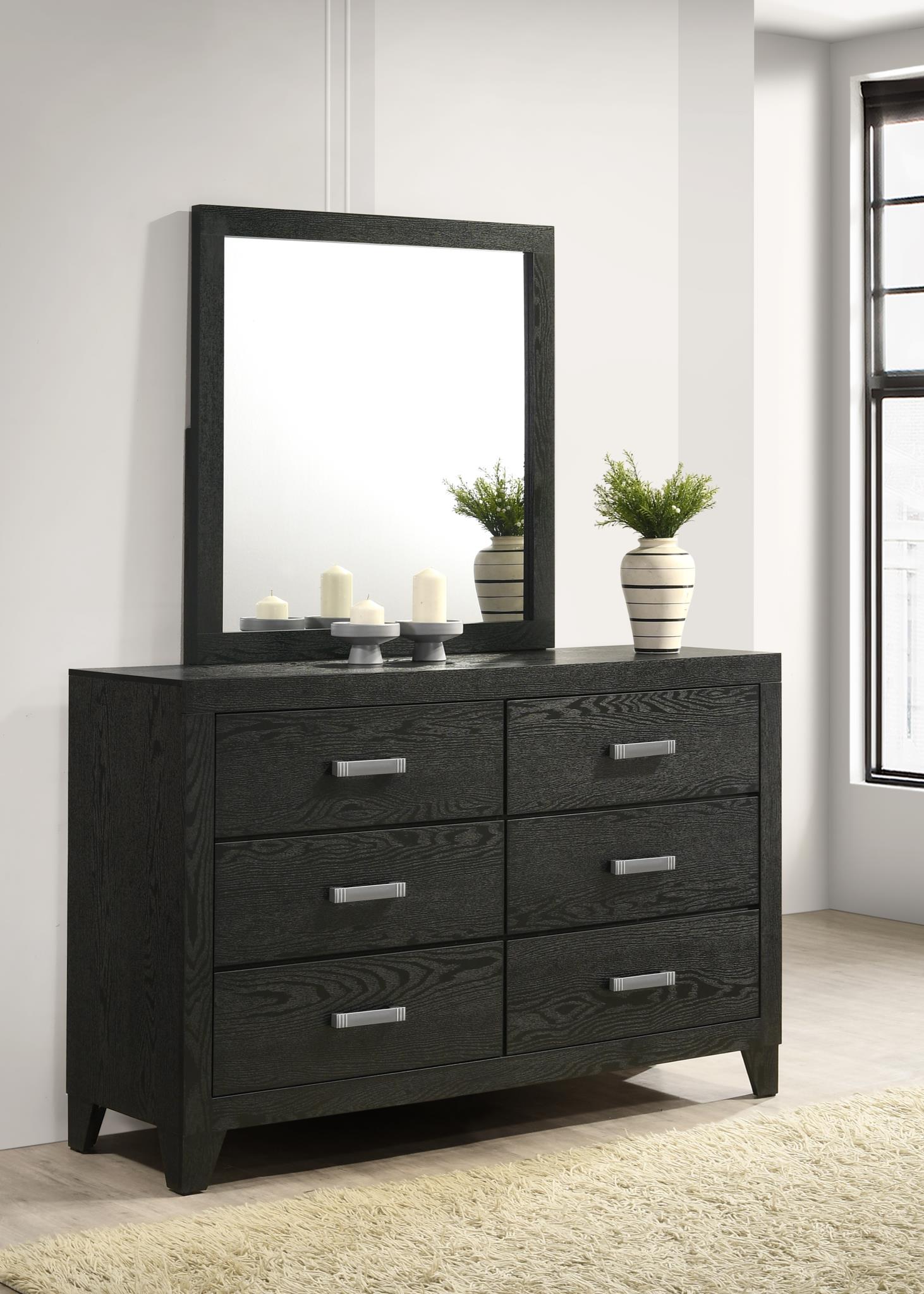 King Bed Frame - Dresser - Mirror - Chest - Nightstand — photo 2