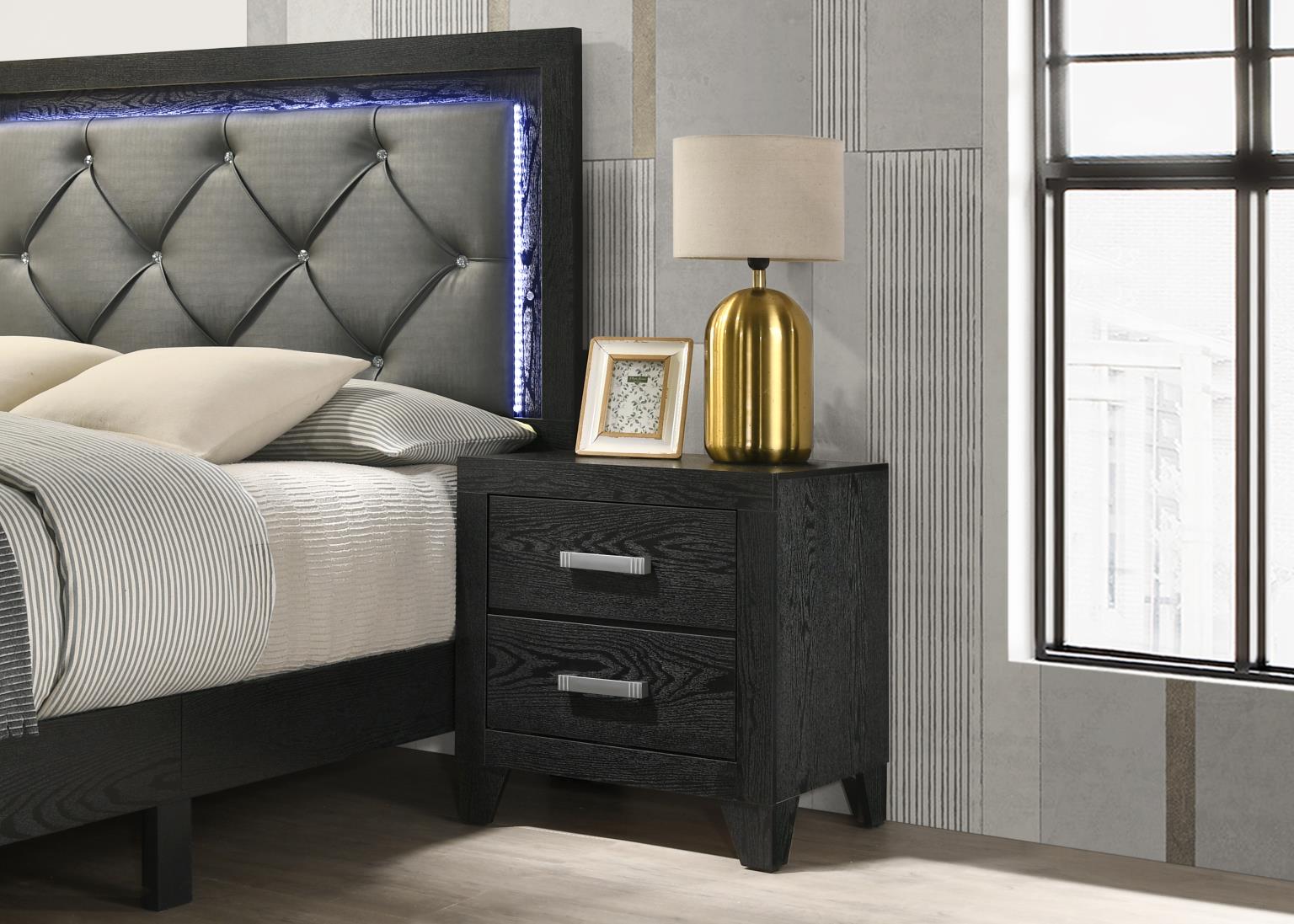 King Bed Frame - Dresser - Mirror - Chest - Nightstand — photo 6