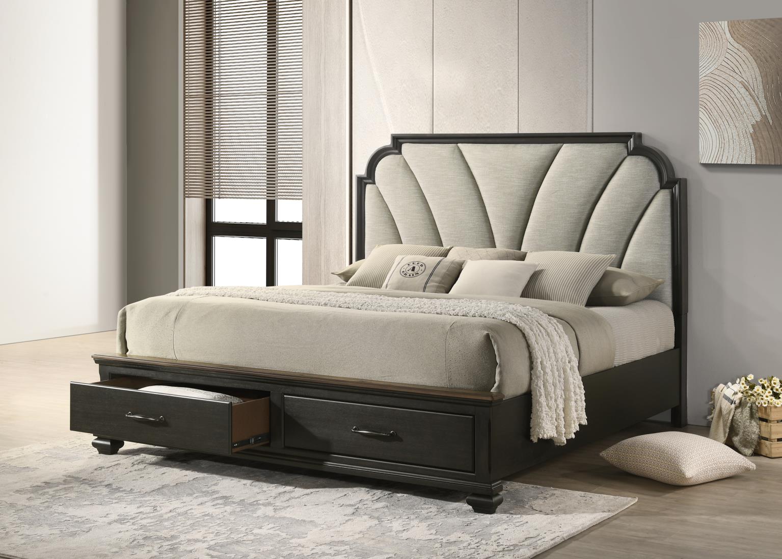 King Bed Frame - Dresser - Mirror - Chest - Nightstand — photo 8