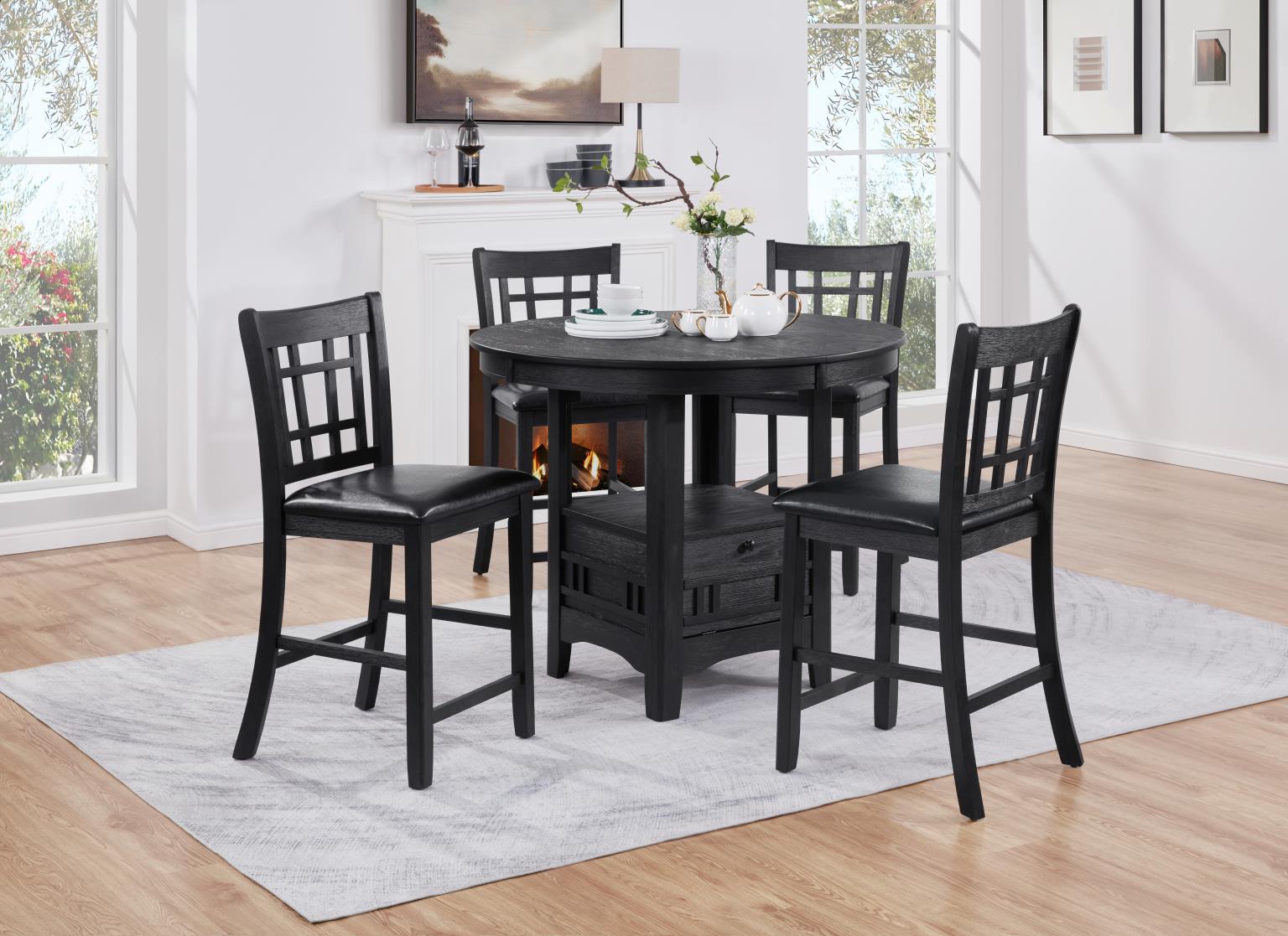 Black Counter Height