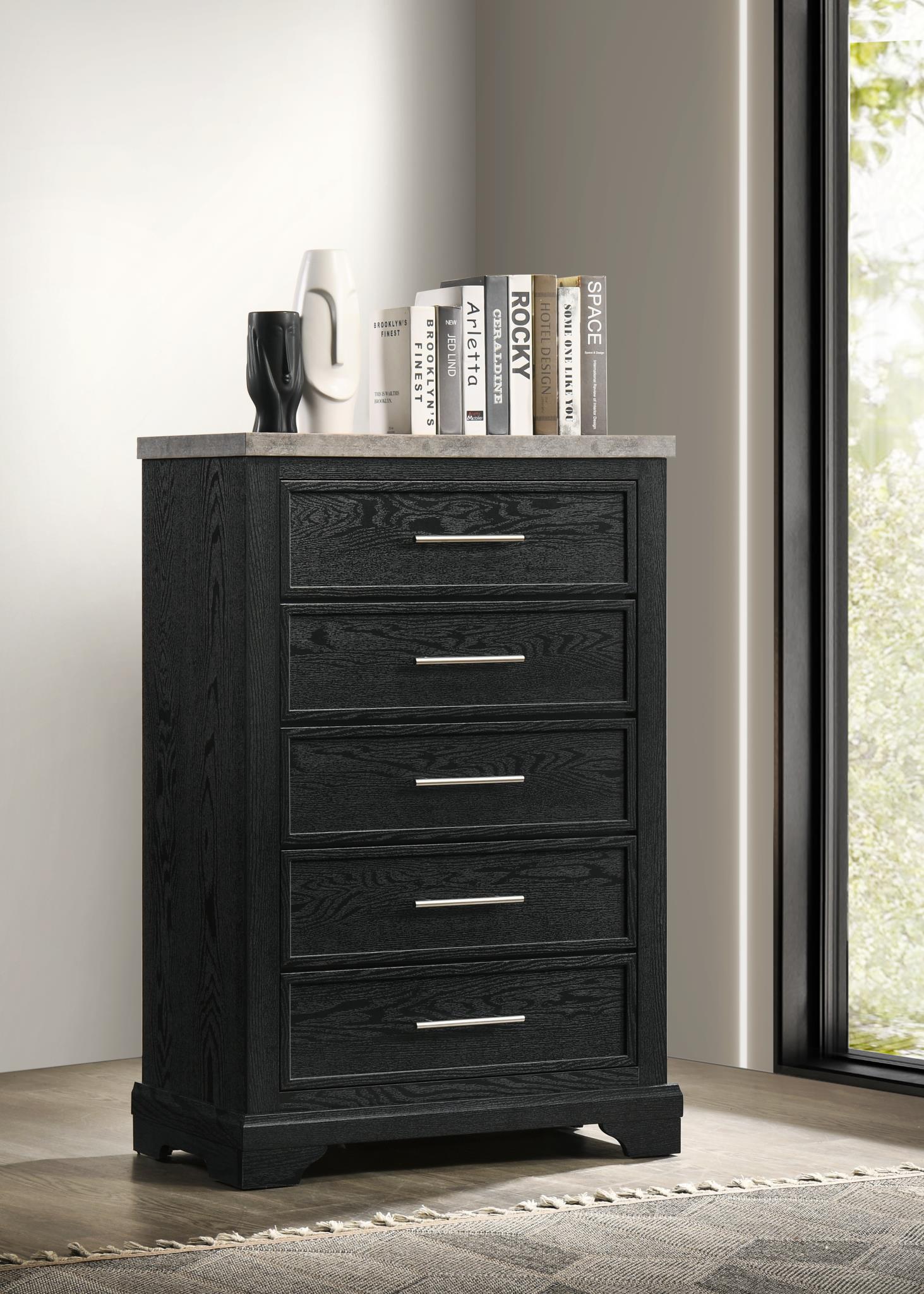 King Bed Frame - Dresser - Mirror - Chest - Nightstand — photo 6