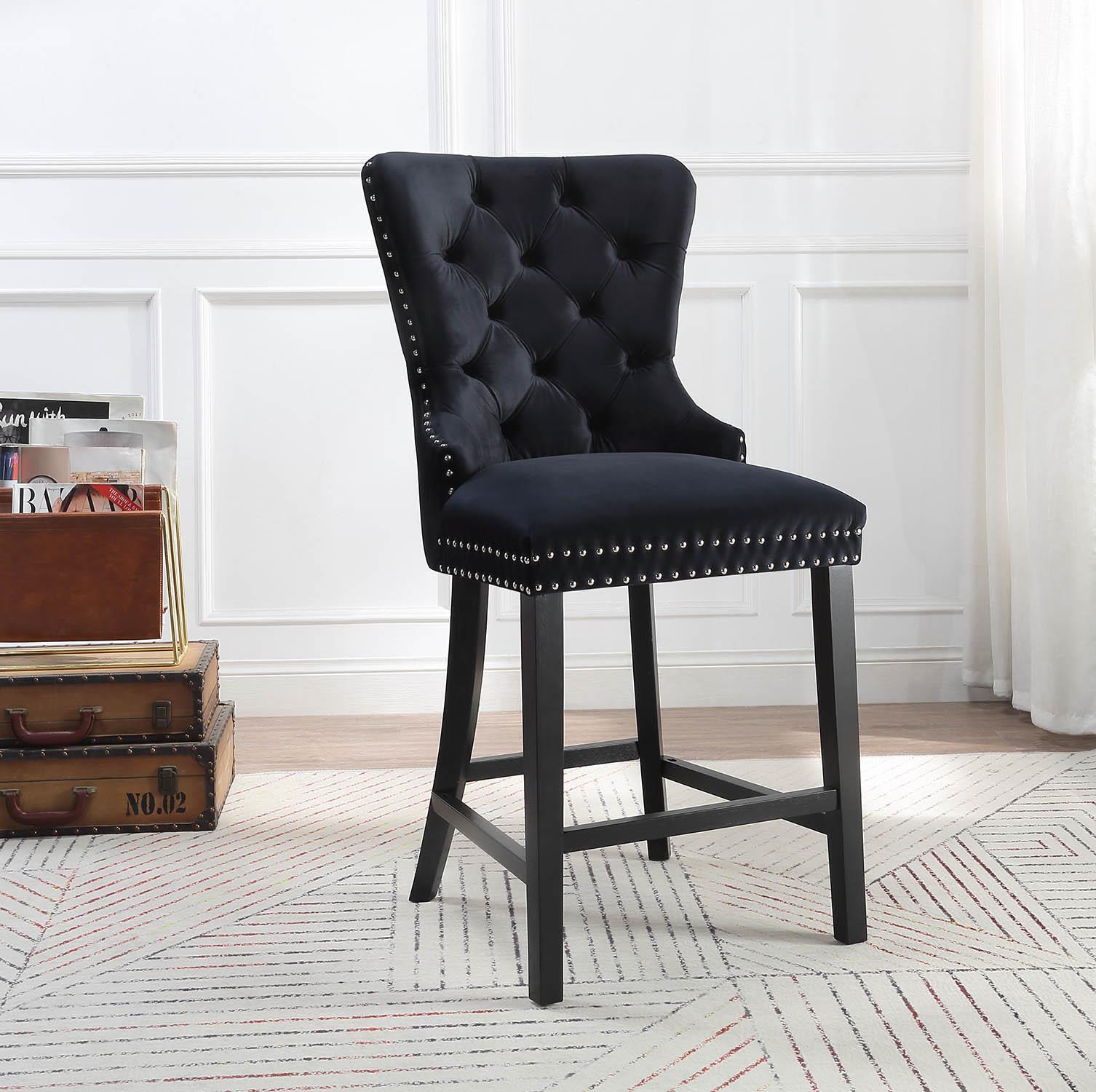 Velvet Counter Chair Price Per Chair Moq 2