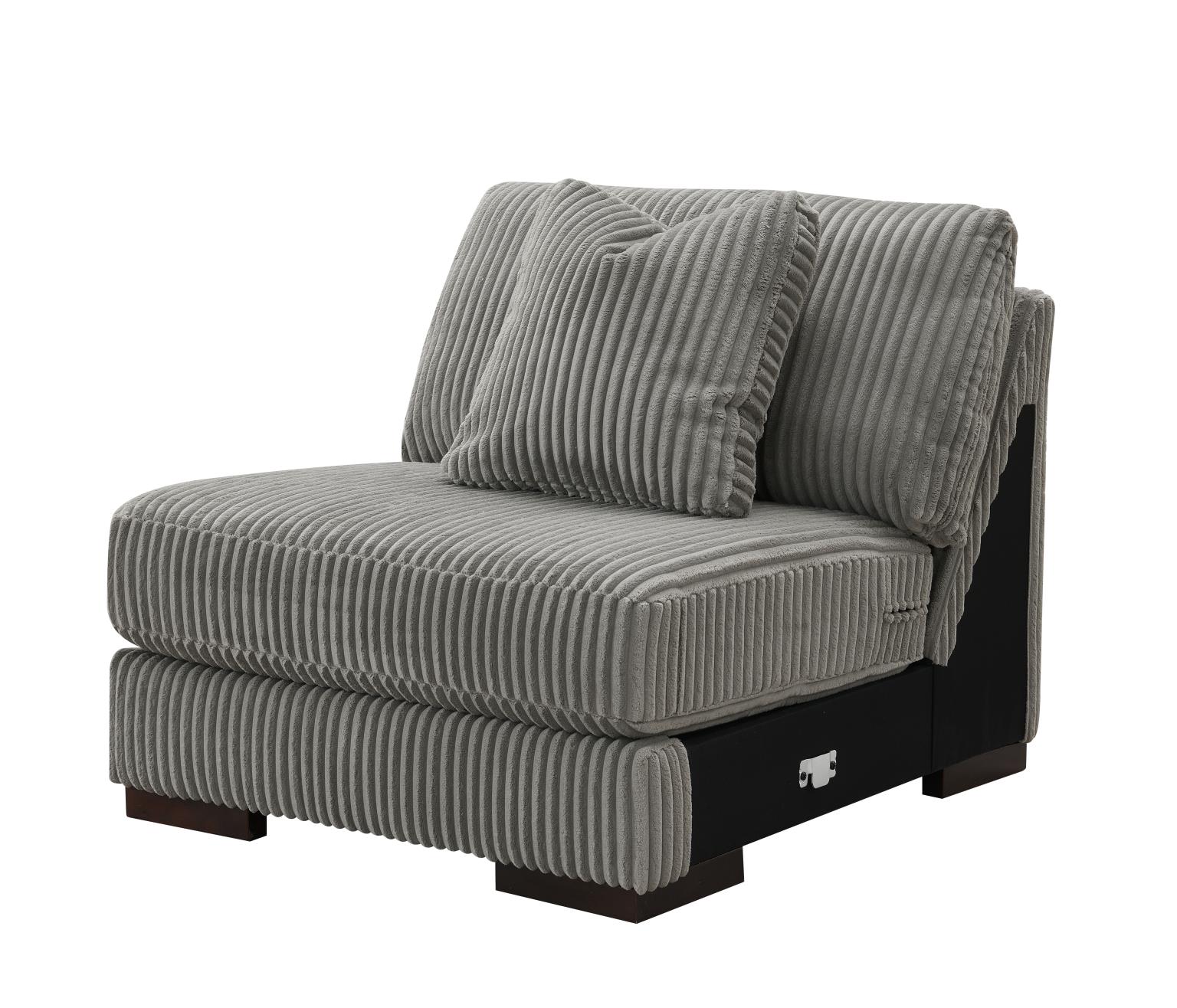 6PC Set (2 Armless Chairs, 1 Console, 1 Right Chaise, 1 Laf Seat, 1 Wedge) — photo 36
