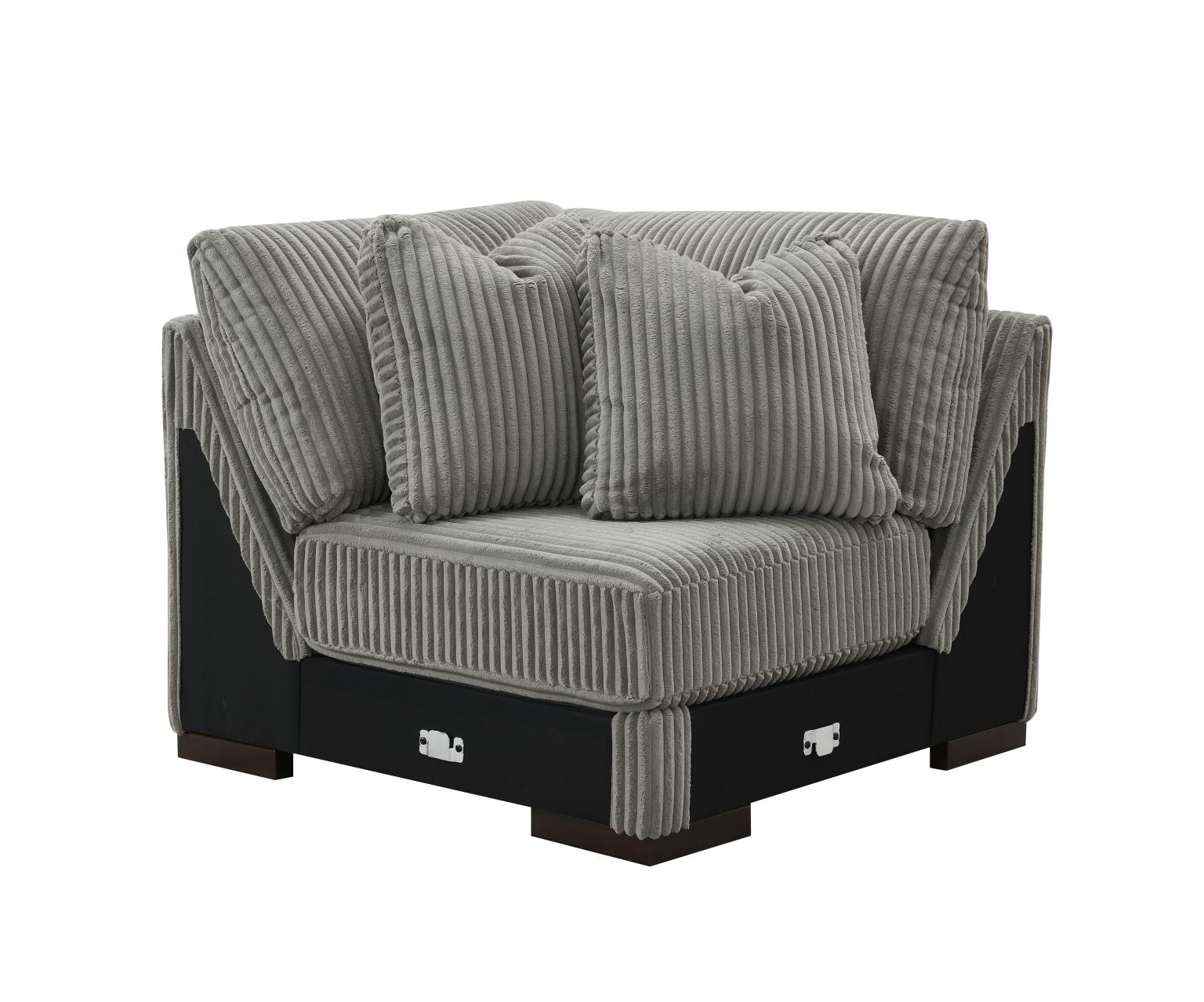 6PC Set (2 Armless Chairs, 1 Console, 1 Right Chaise, 1 Laf Seat, 1 Wedge) — photo 35