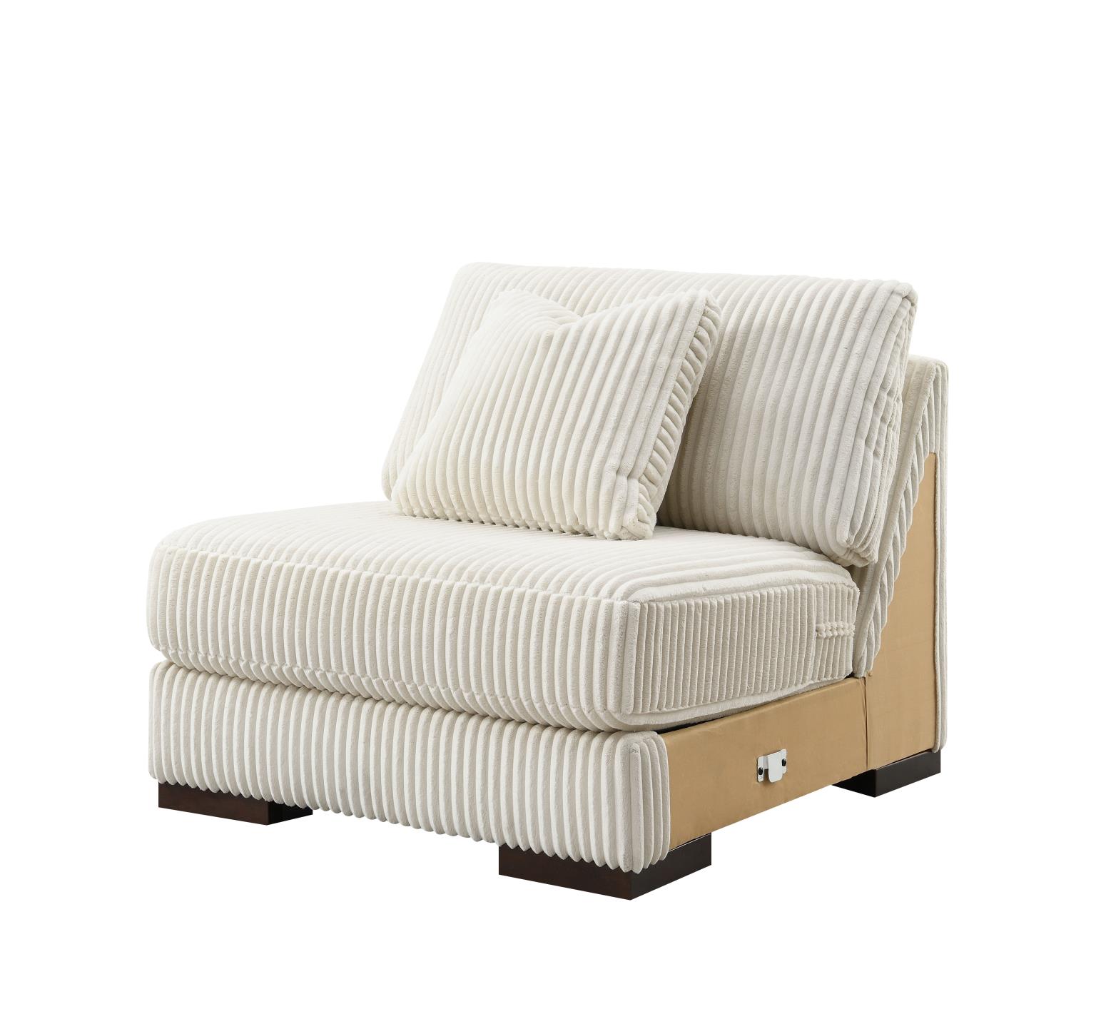 6PC Set (2 Armless Chairs, 1 Console, 1 Right Chaise, 1 Laf Seat, 1 Wedge) — photo 36