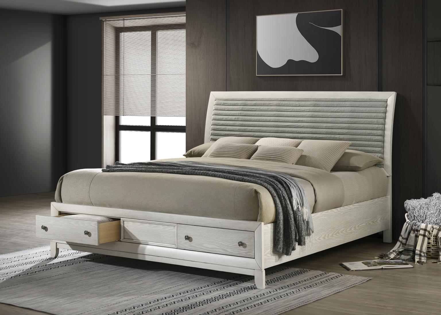 King Bed Frame - Dresser - Mirror - Chest - Nightstand — photo 6