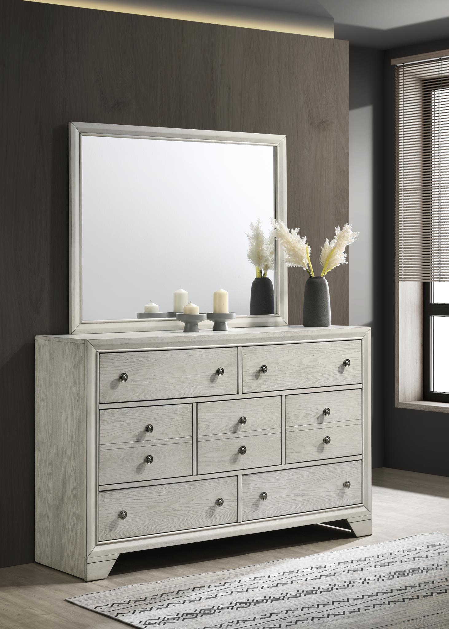 King Bed Frame - Dresser - Mirror - Chest - Nightstand — photo 7