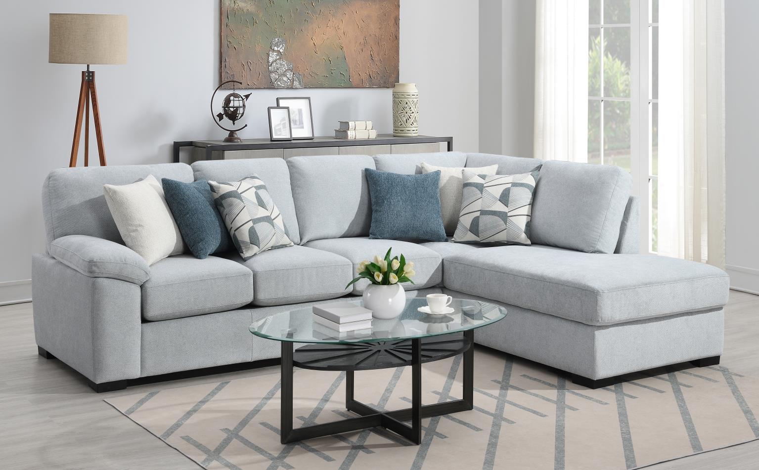 Blue 2 PC Sectional