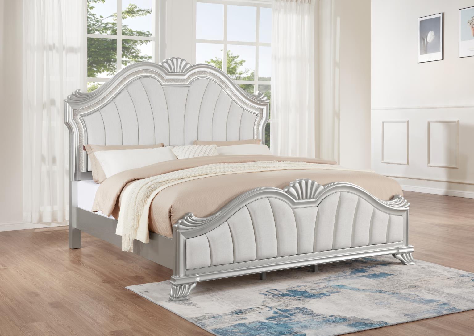 King Bed Frame - Dresser - Mirror - Chest - Nightstand — photo 2