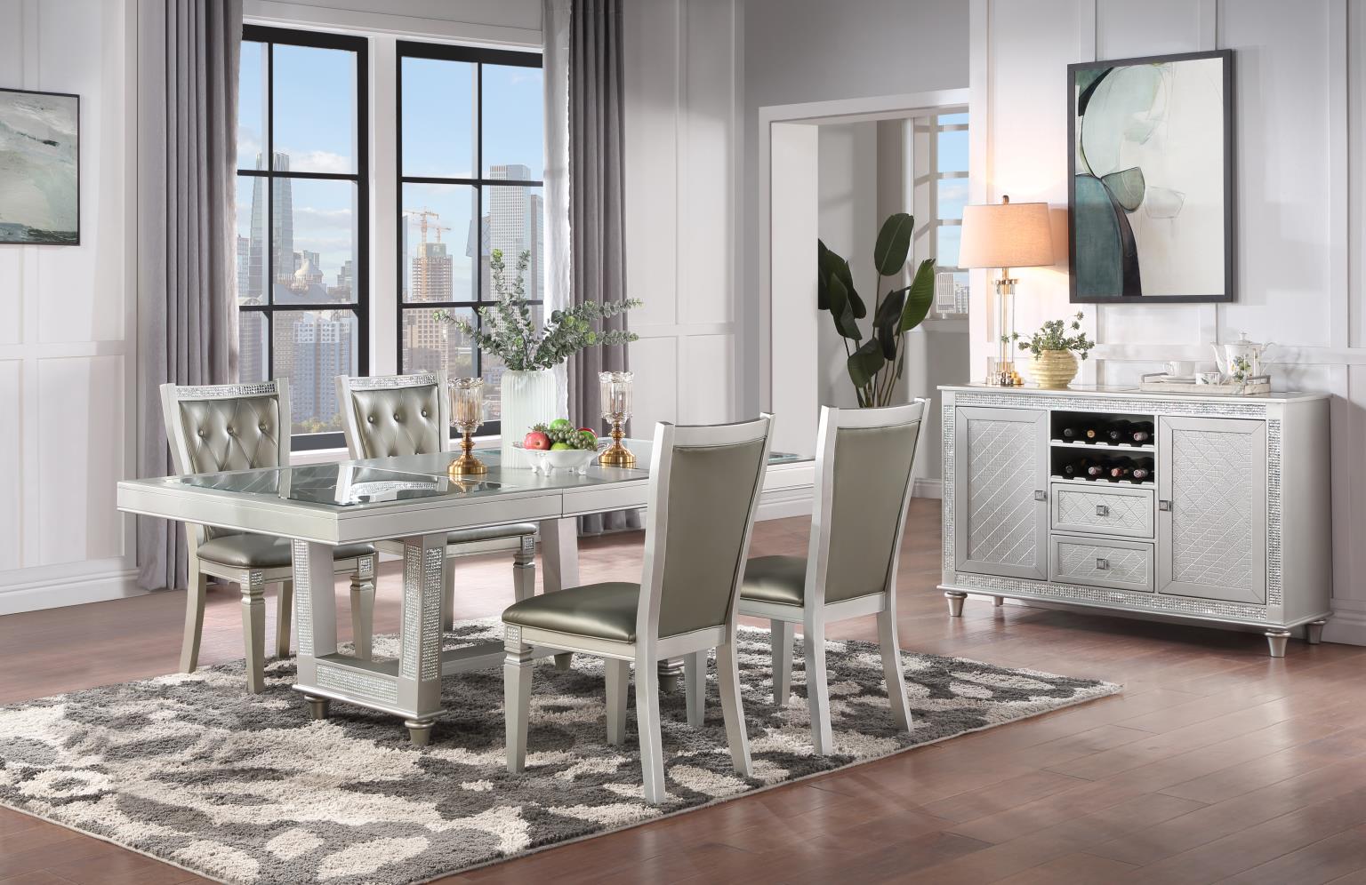Dining Table & 6 Side Chairs — photo 3