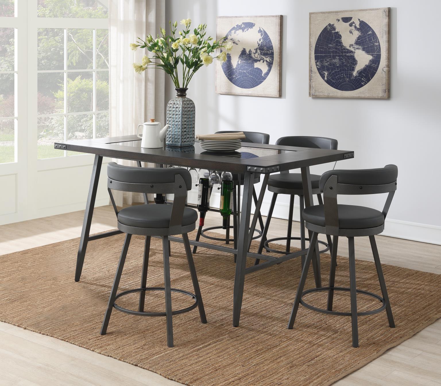 Table & 6 Gray Chairs — photo 6