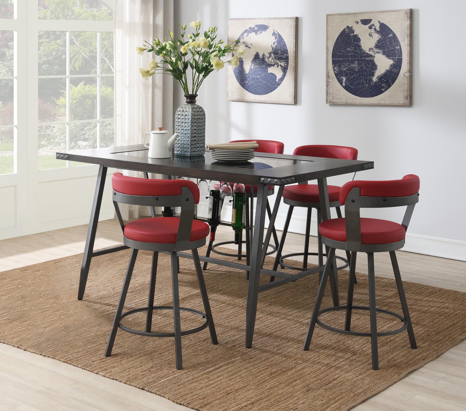 Table & 6 Gray Chairs — photo 7