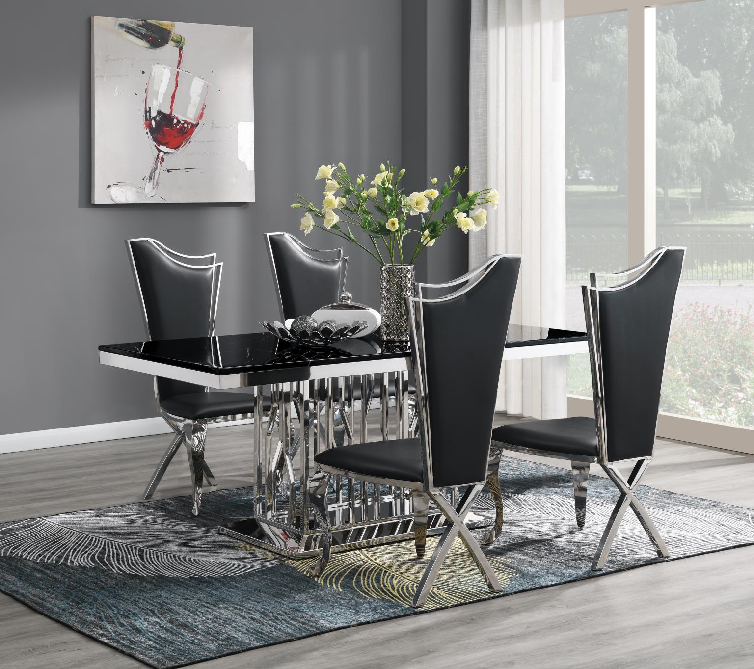 Dining Table Black Marble — photo 5