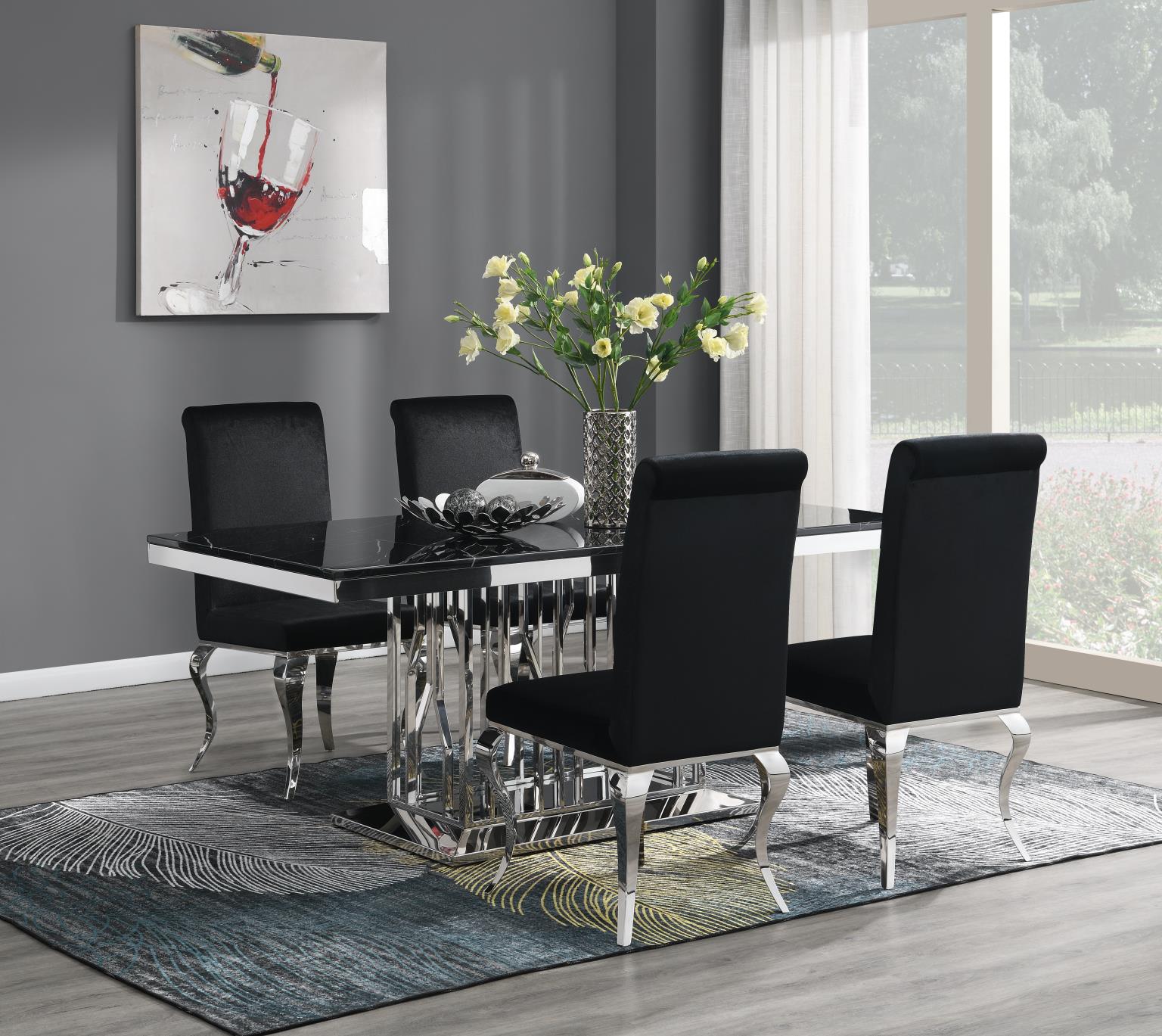 Dining Table Black Marble — photo 6