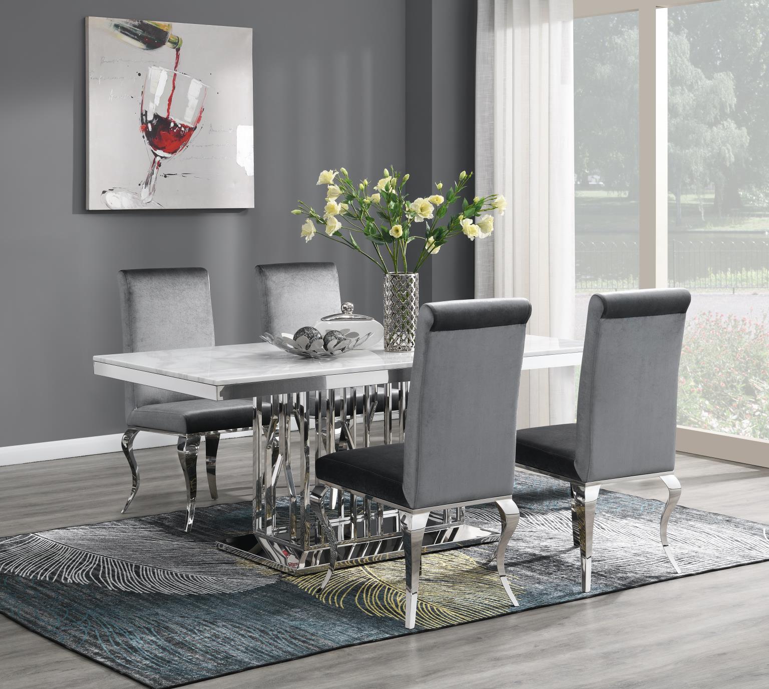 Dining Table White Marble — photo 7