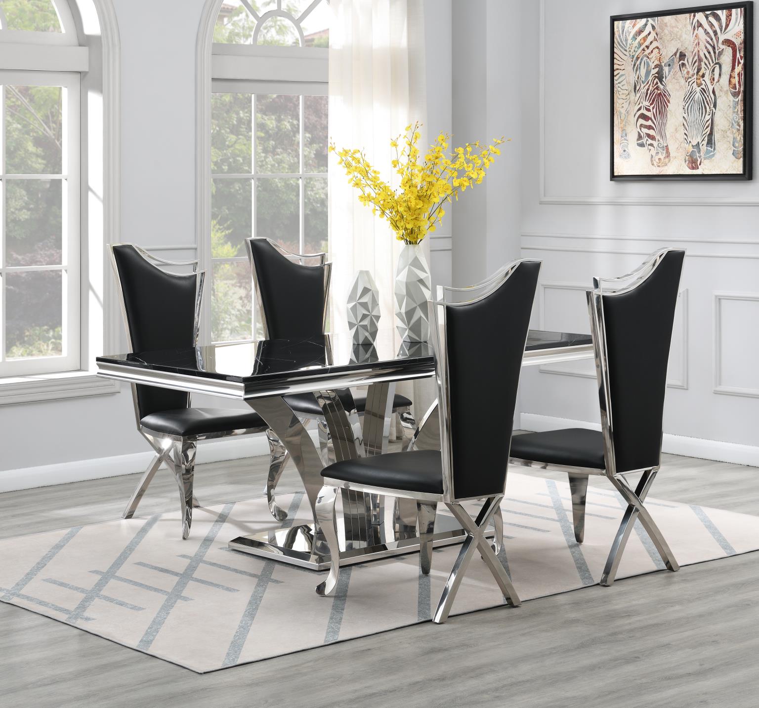 Dining Table Black Marble — photo 5