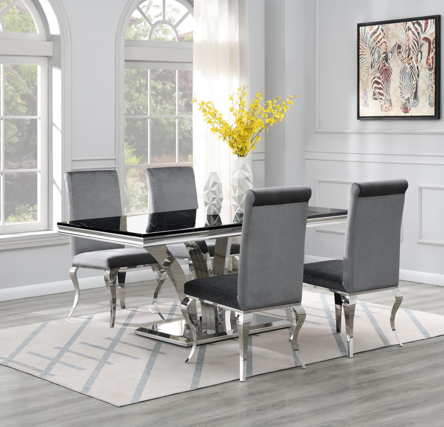 Dining Table Black Marble — photo 7