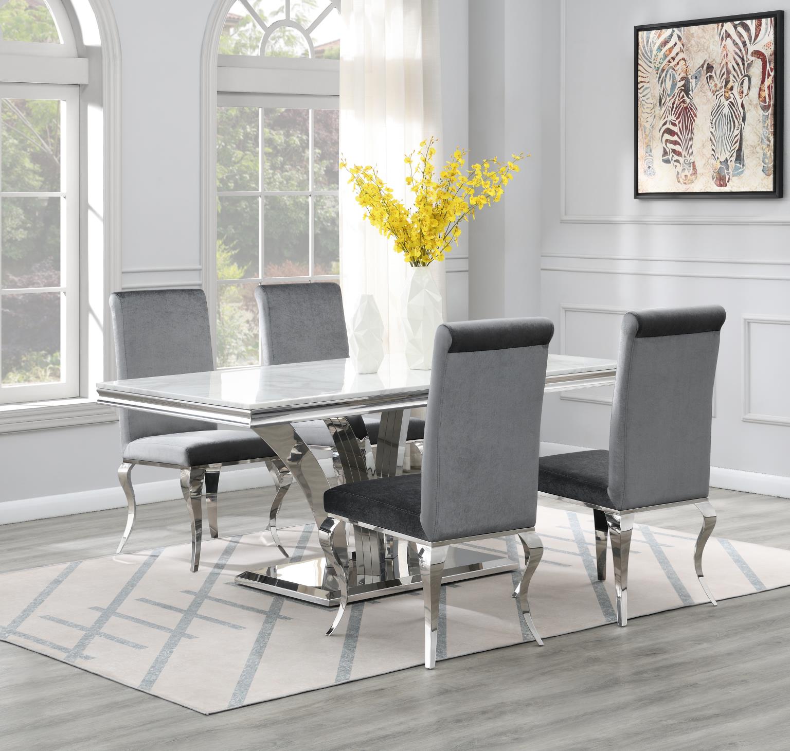 Dining Table White Marble — photo 7