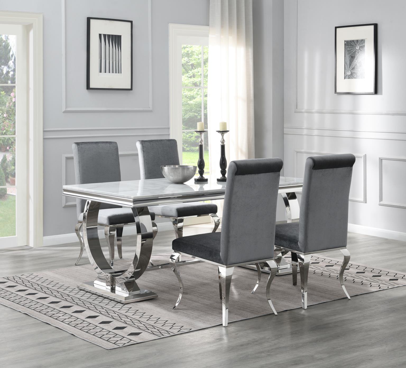 Dining Table White Marble — photo 7