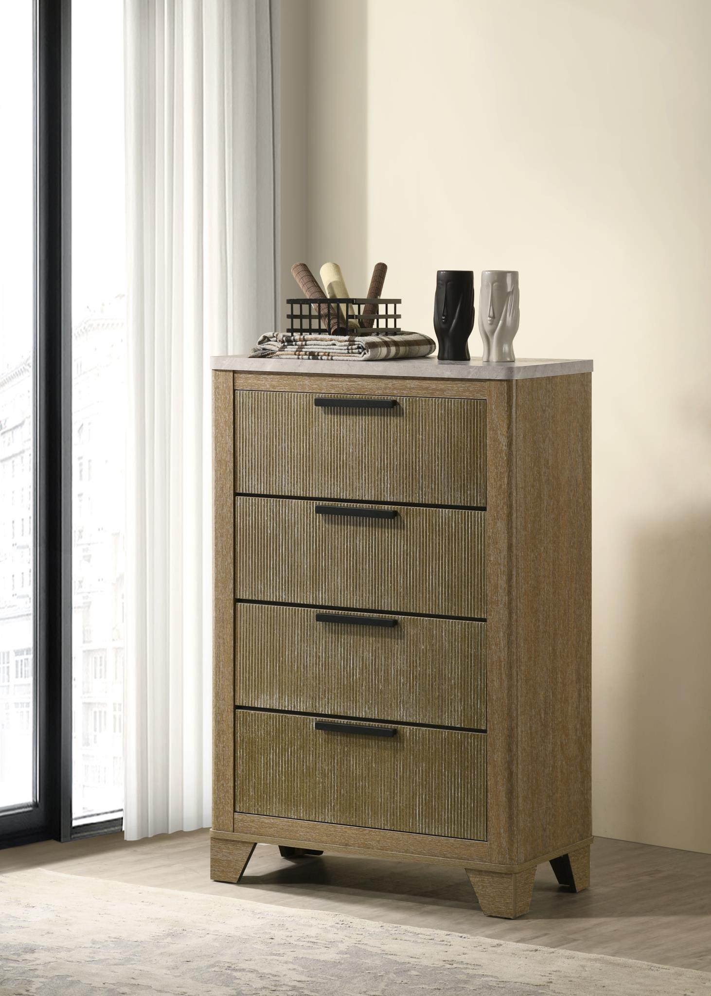 King Bed Frame - Dresser - Mirror - Chest - Nightstand — photo 4