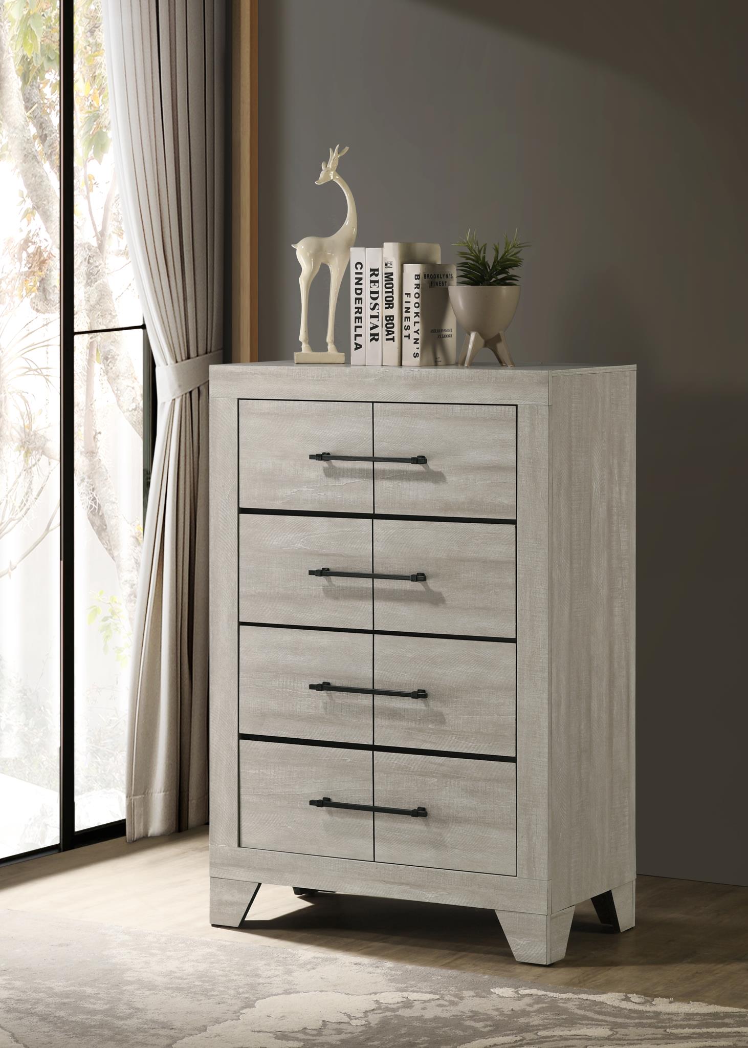 King Bed Frame - Dresser - Mirror - Chest - Nightstand — photo 4