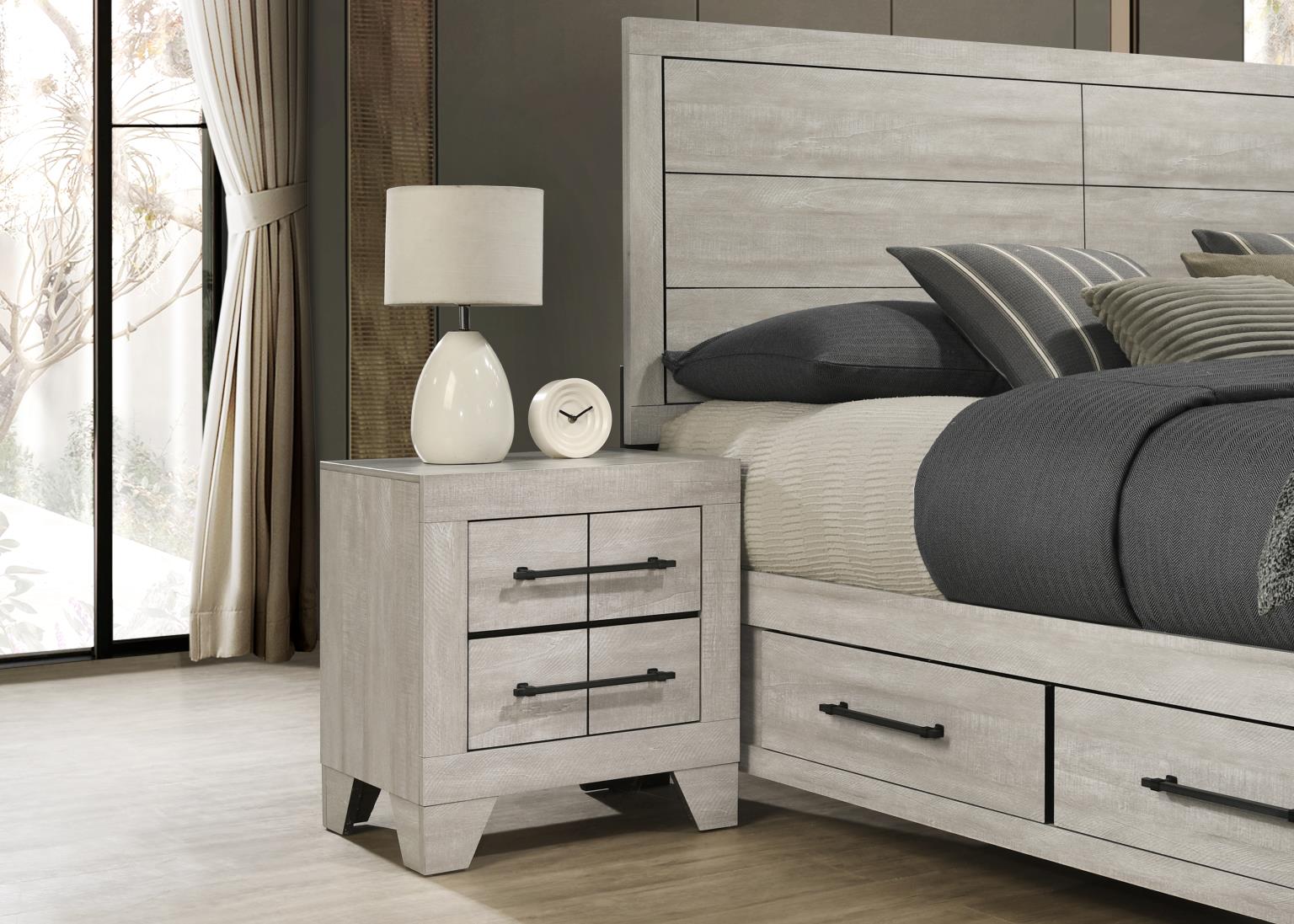 King Bed Frame - Dresser - Mirror - Chest - Nightstand — photo 5