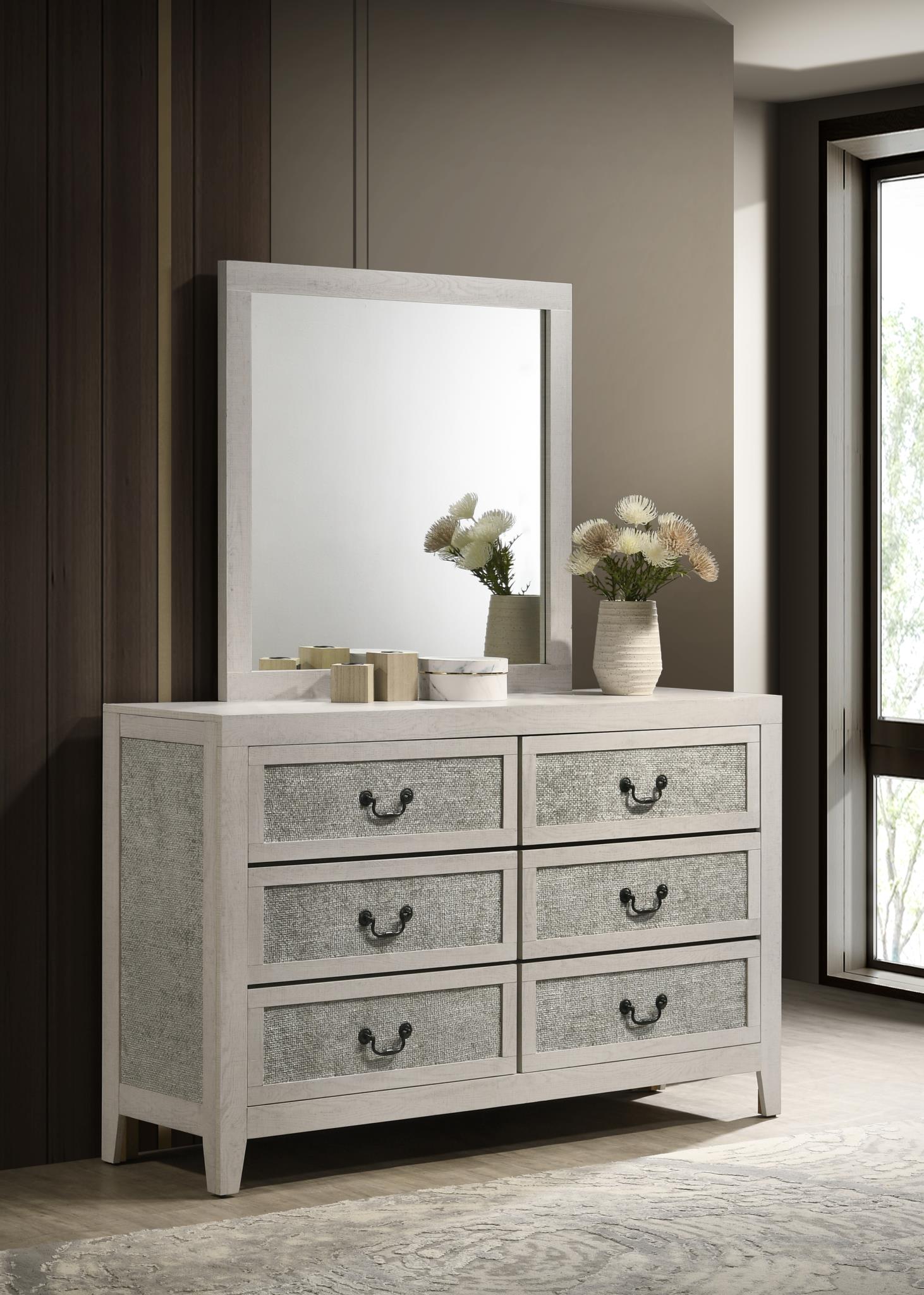 King Bed Frame - Dresser - Mirror - Chest - Nightstand — photo 3
