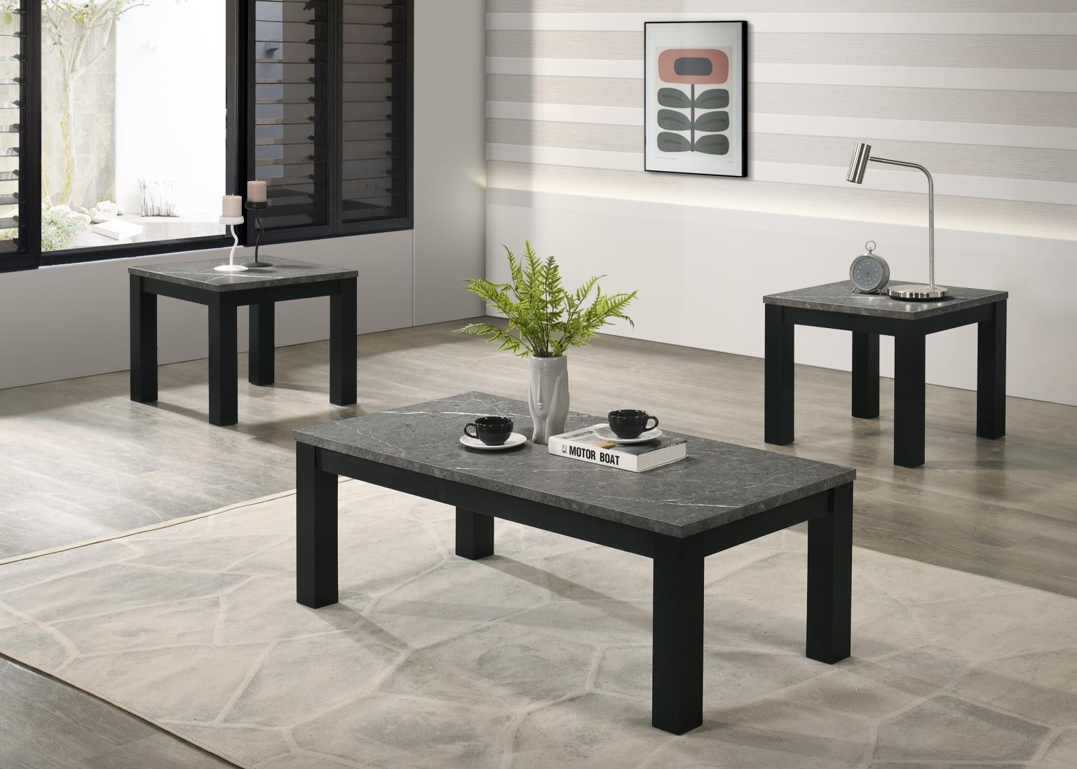Melamine Top 3 Pk Table Set (3/CN)