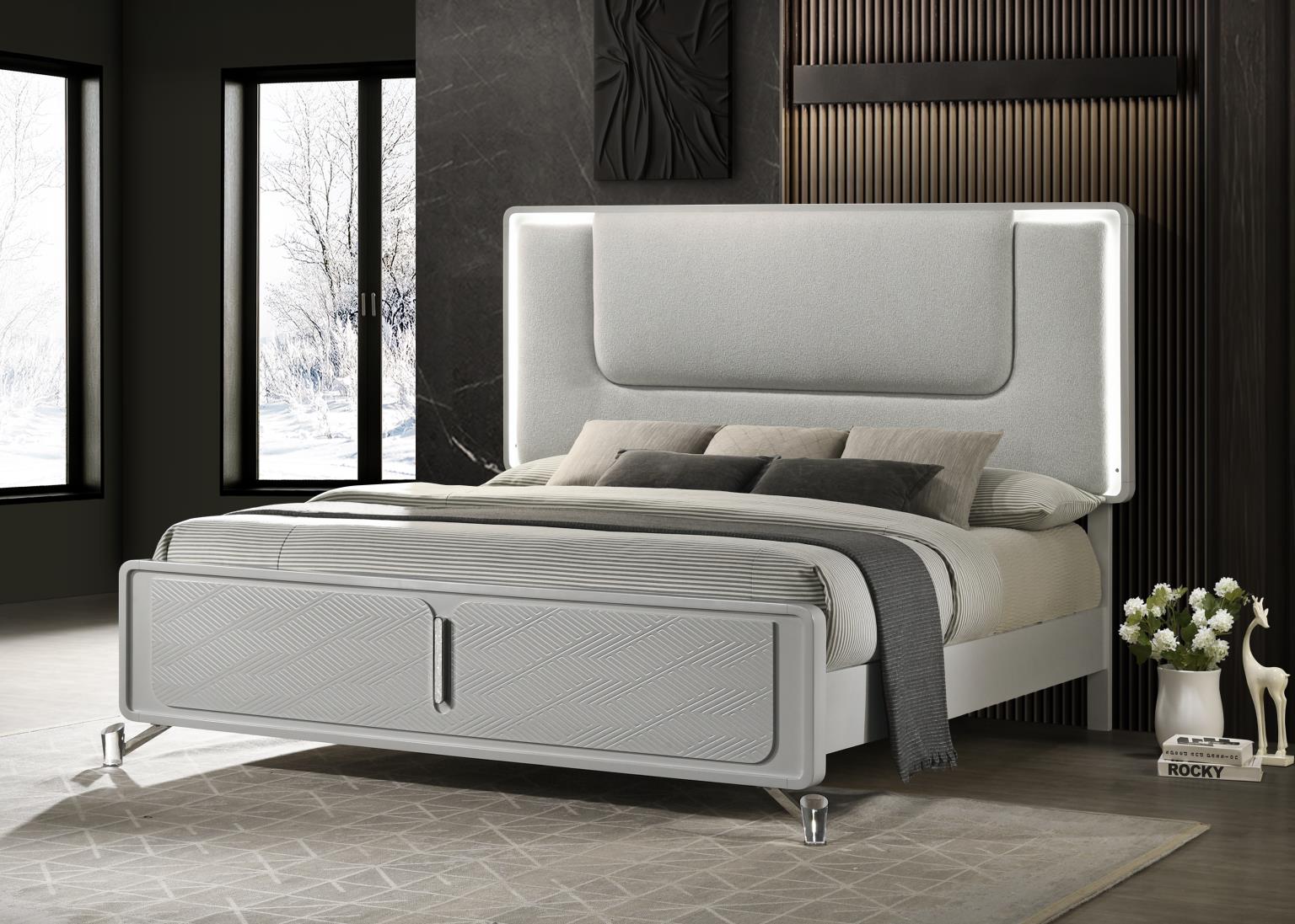 King Bed Frame - Dresser - Mirror - Chest - Nightstand — photo 2