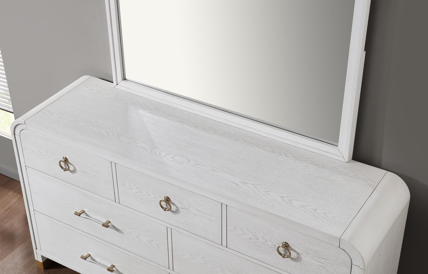 King Bed Frame - Dresser - Mirror - Chest - Nightstand — photo 7