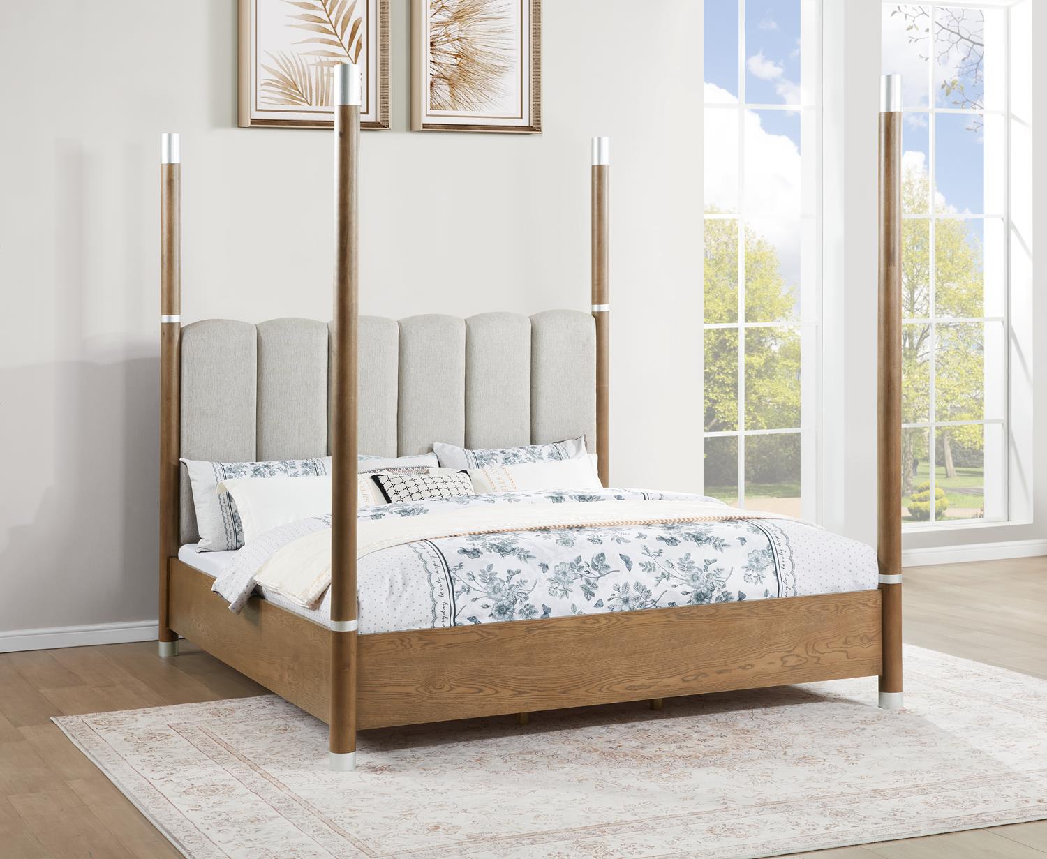 King Bed Frame - Dresser - Mirror - Chest - Nightstand — photo 2