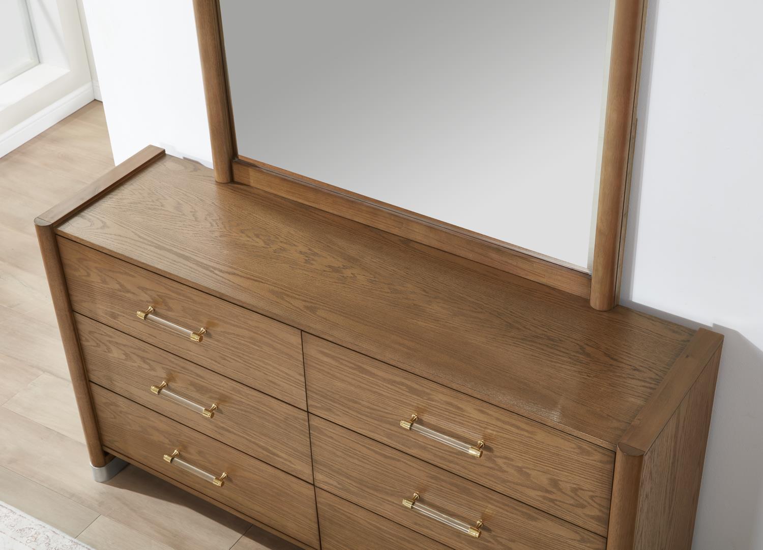 King Bed Frame - Dresser - Mirror - Chest - Nightstand — photo 7