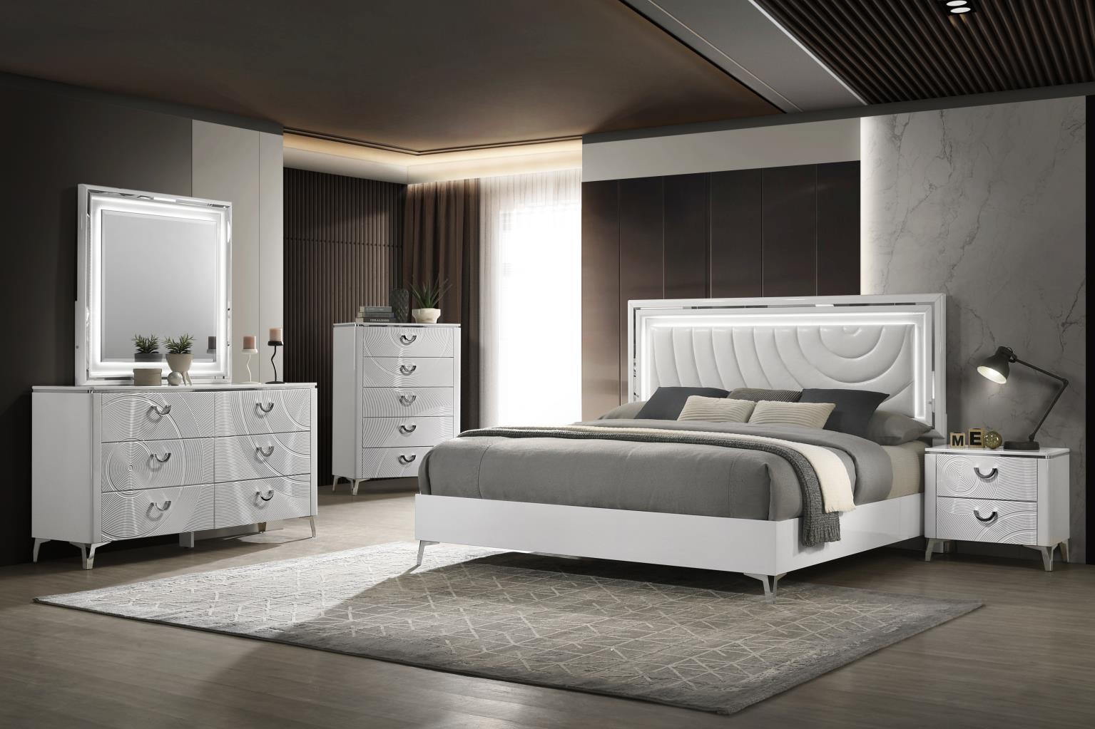King Bed Frame - Dresser - Mirror - Chest - Nightstand