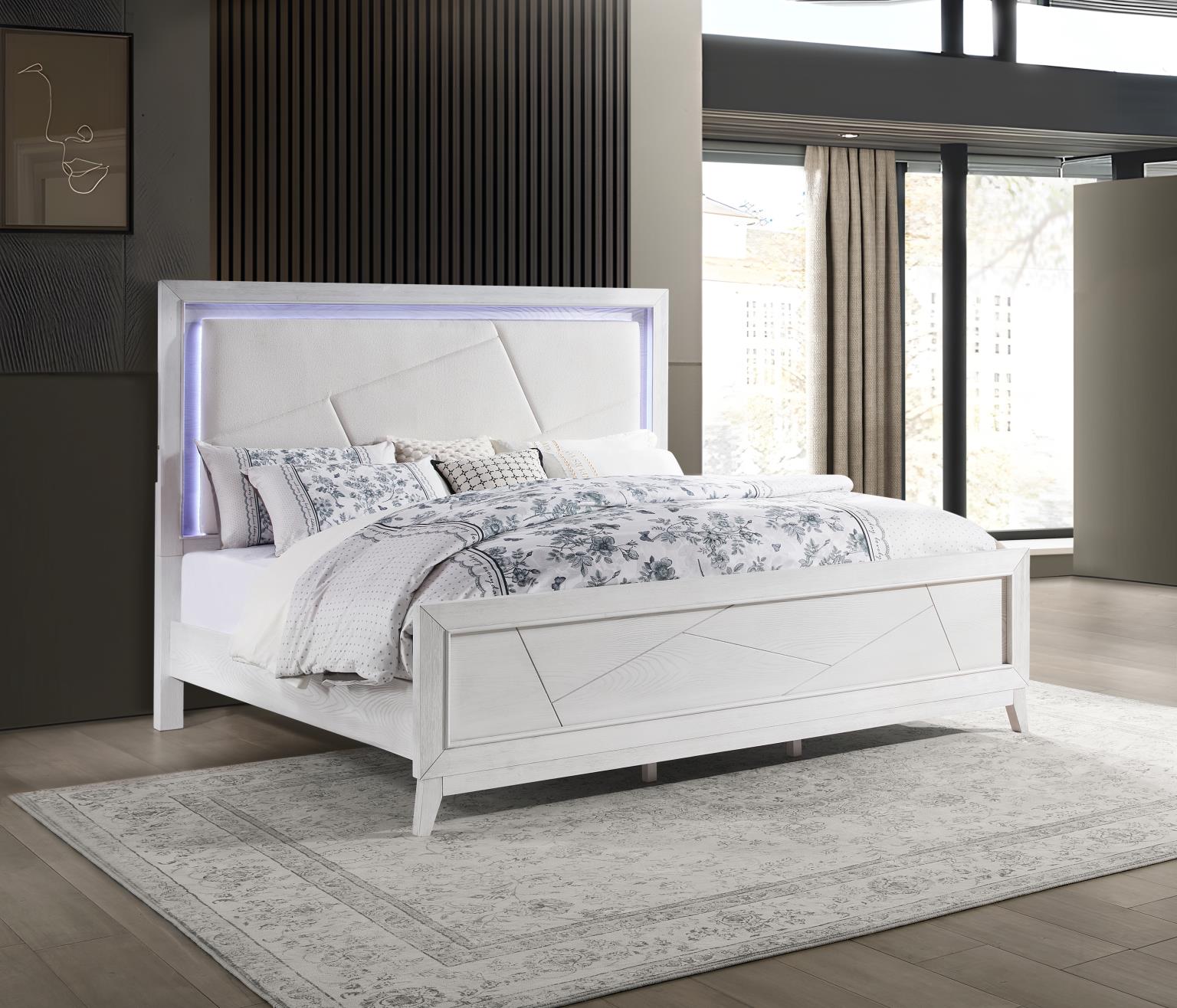 King Bed Frame - Dresser - Mirror - Chest - Nightstand — photo 2