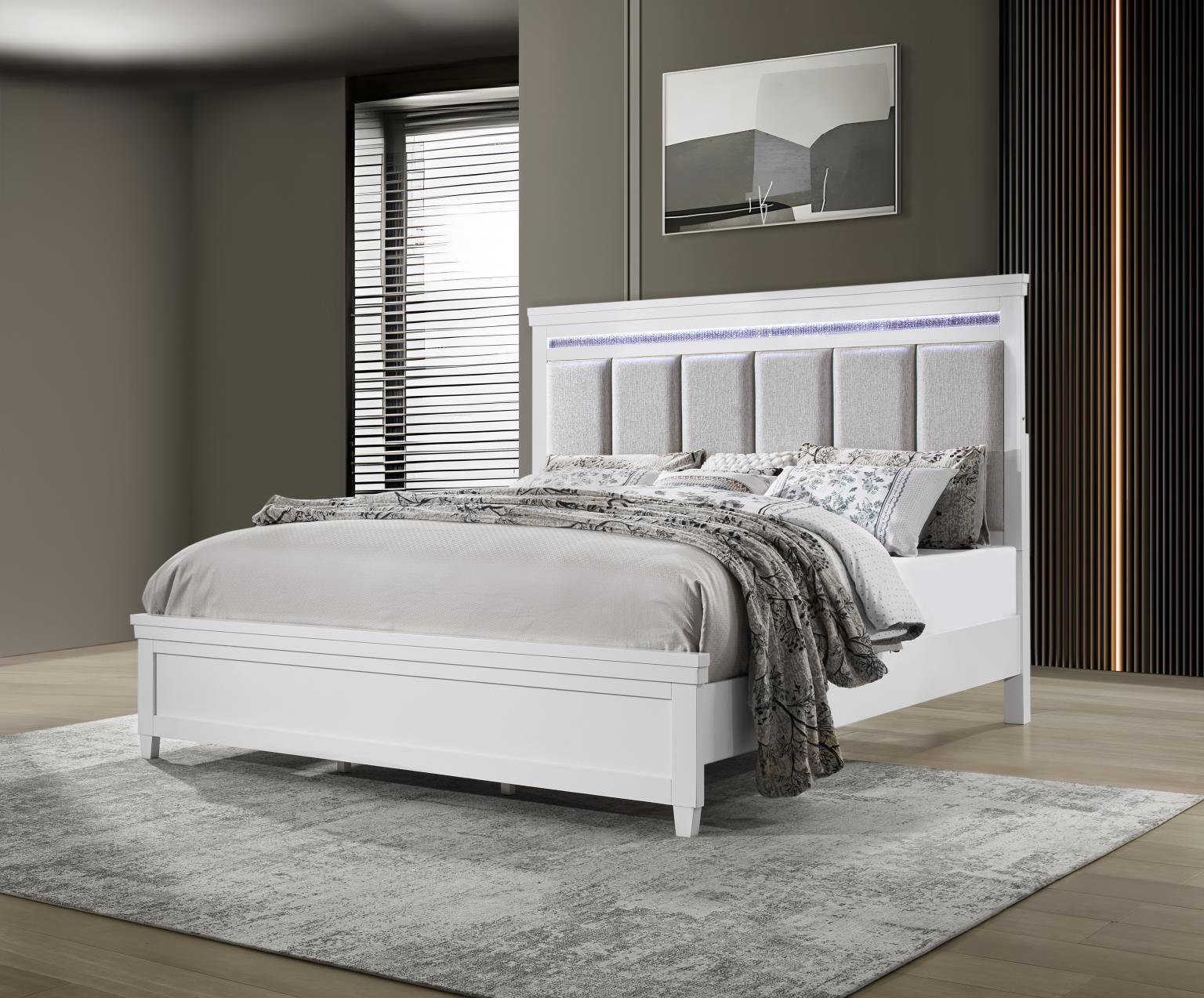 King Bed Frame - Dresser - Mirror - Chest - Nightstand — photo 2