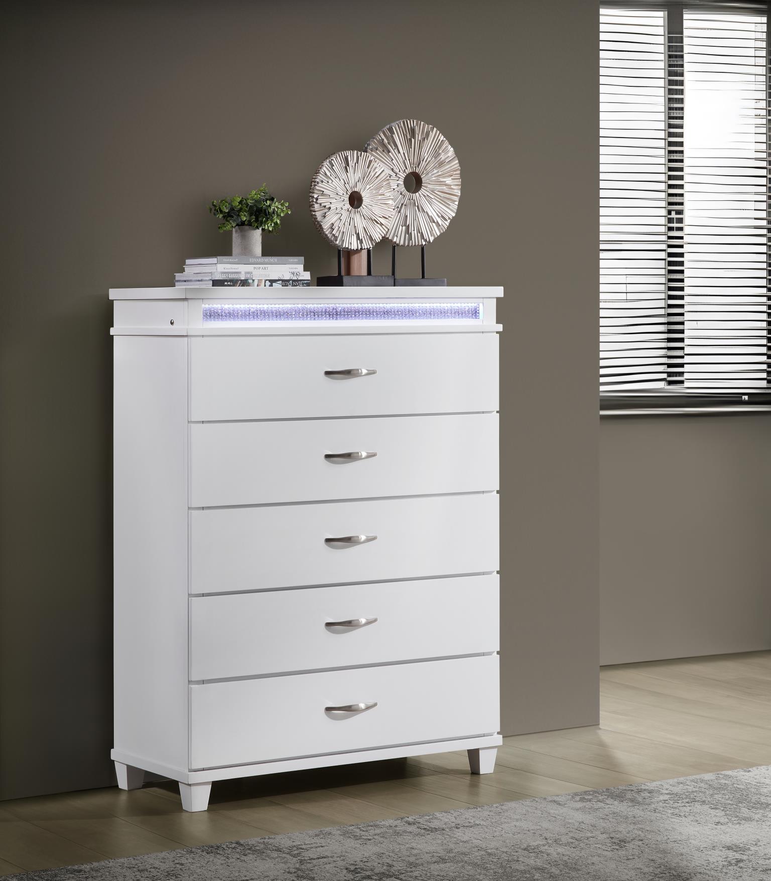King Bed Frame - Dresser - Mirror - Chest - Nightstand — photo 4