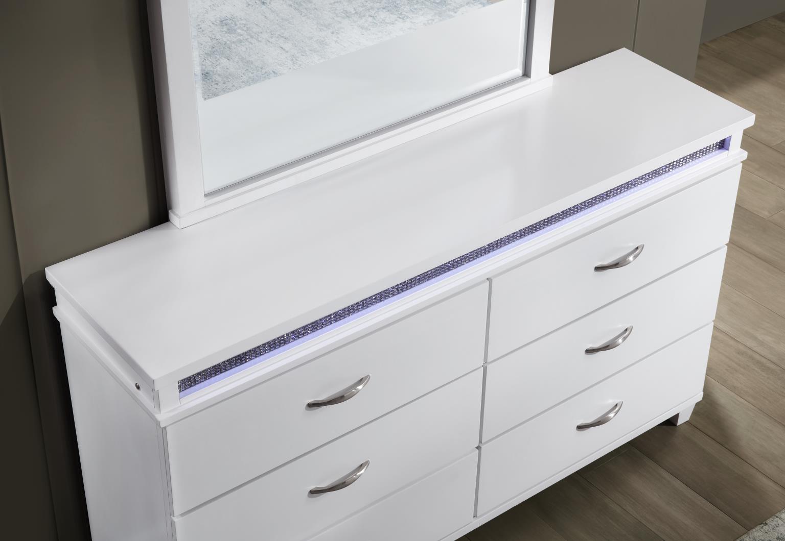 King Bed Frame - Dresser - Mirror - Chest - Nightstand — photo 6