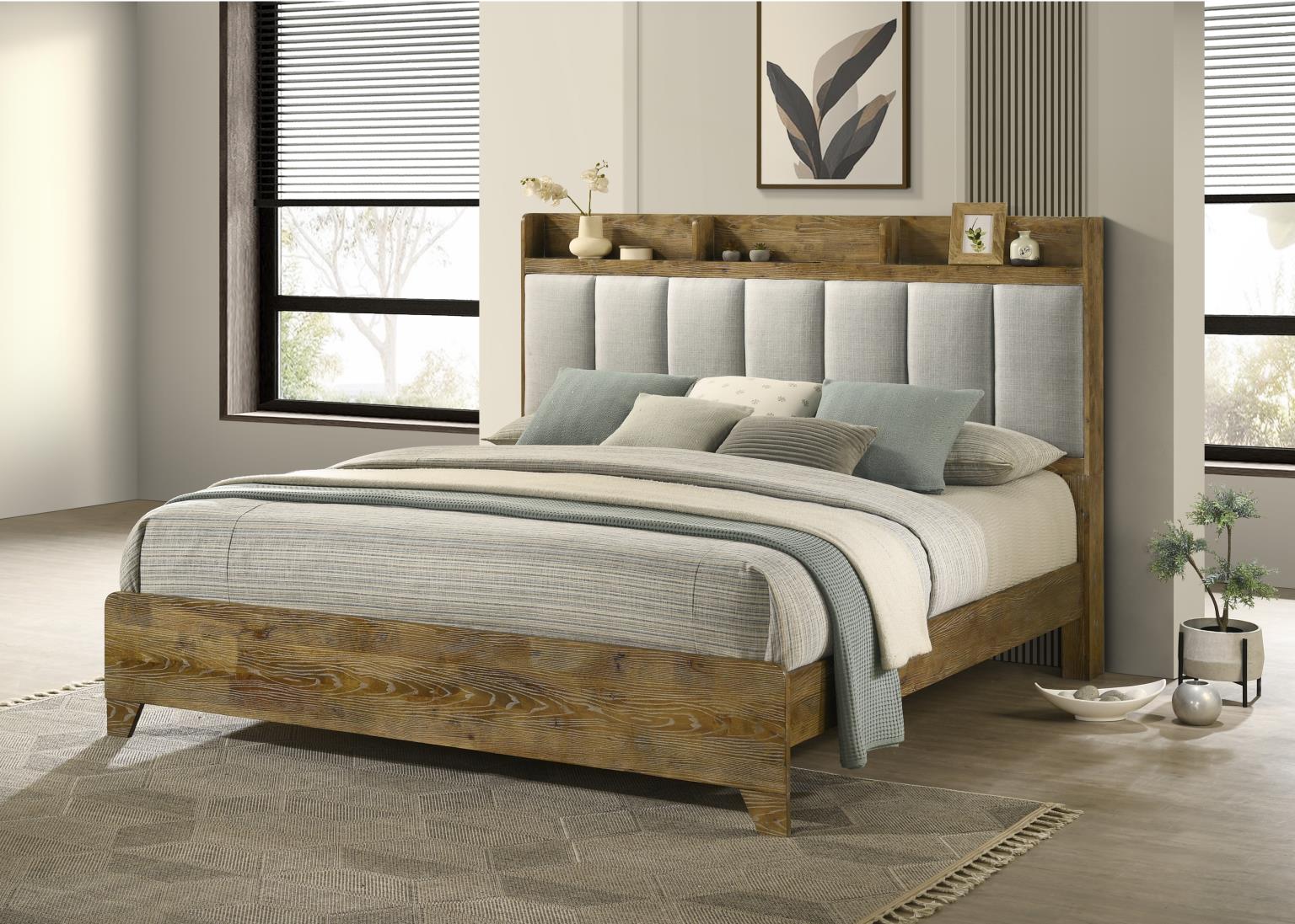 King Bed Frame - Dresser - Mirror - Chest - Nightstand — photo 2
