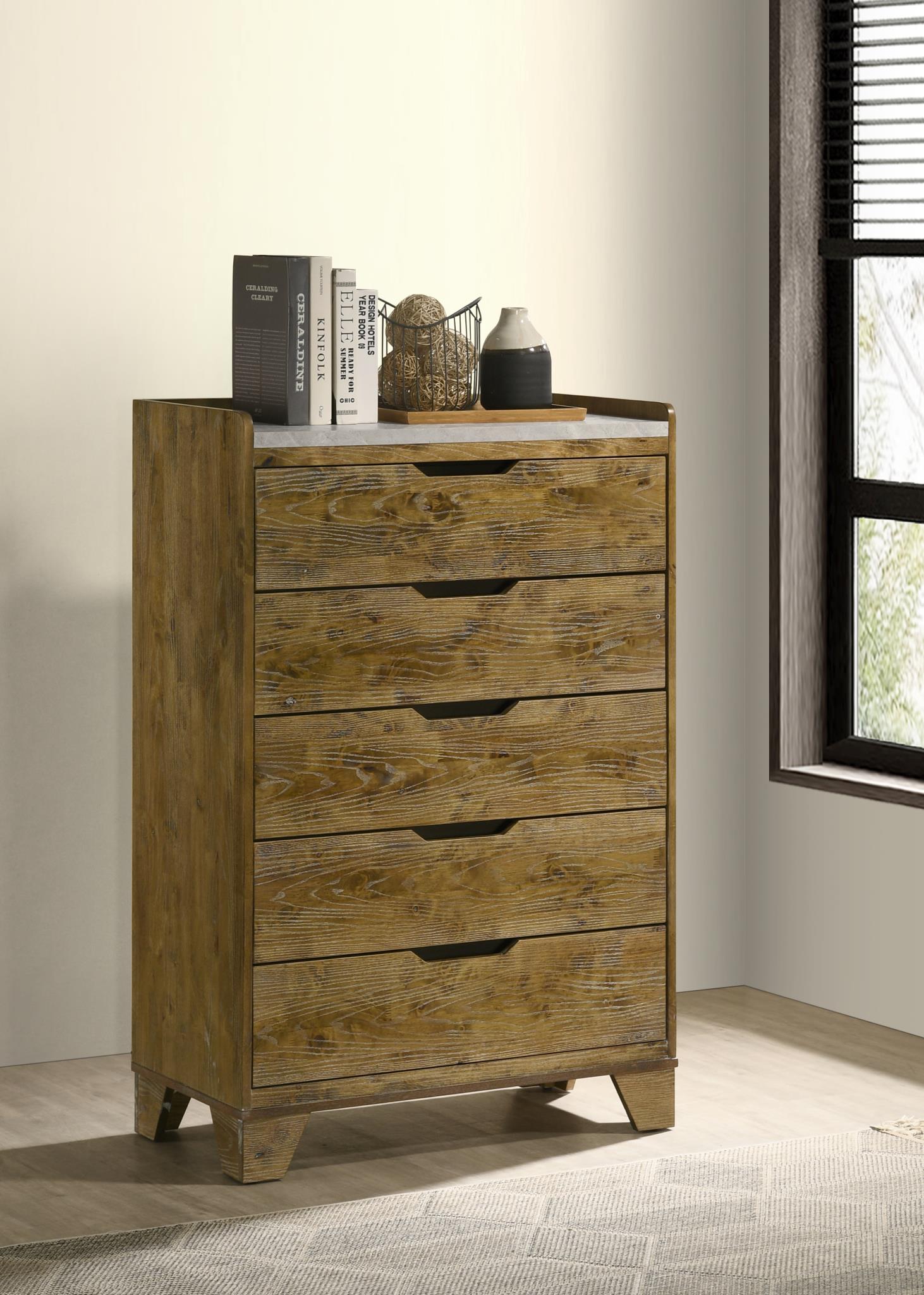 King Bed Frame - Dresser - Mirror - Chest - Nightstand — photo 4