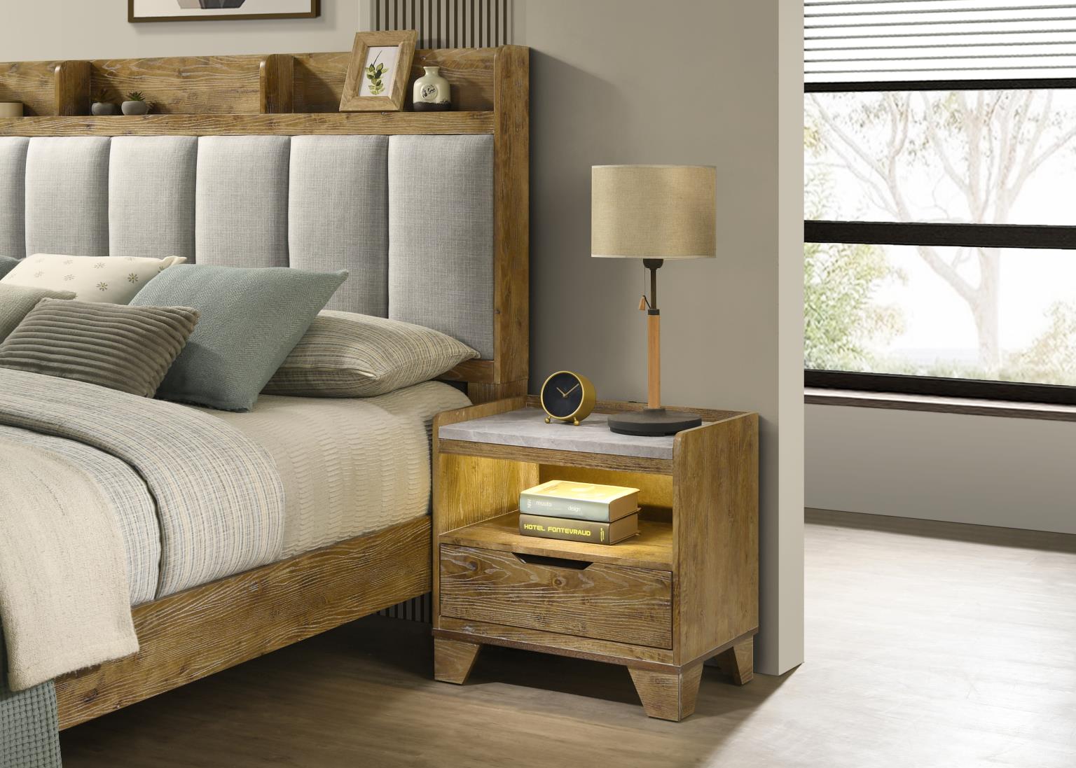 King Bed Frame - Dresser - Mirror - Chest - Nightstand — photo 5